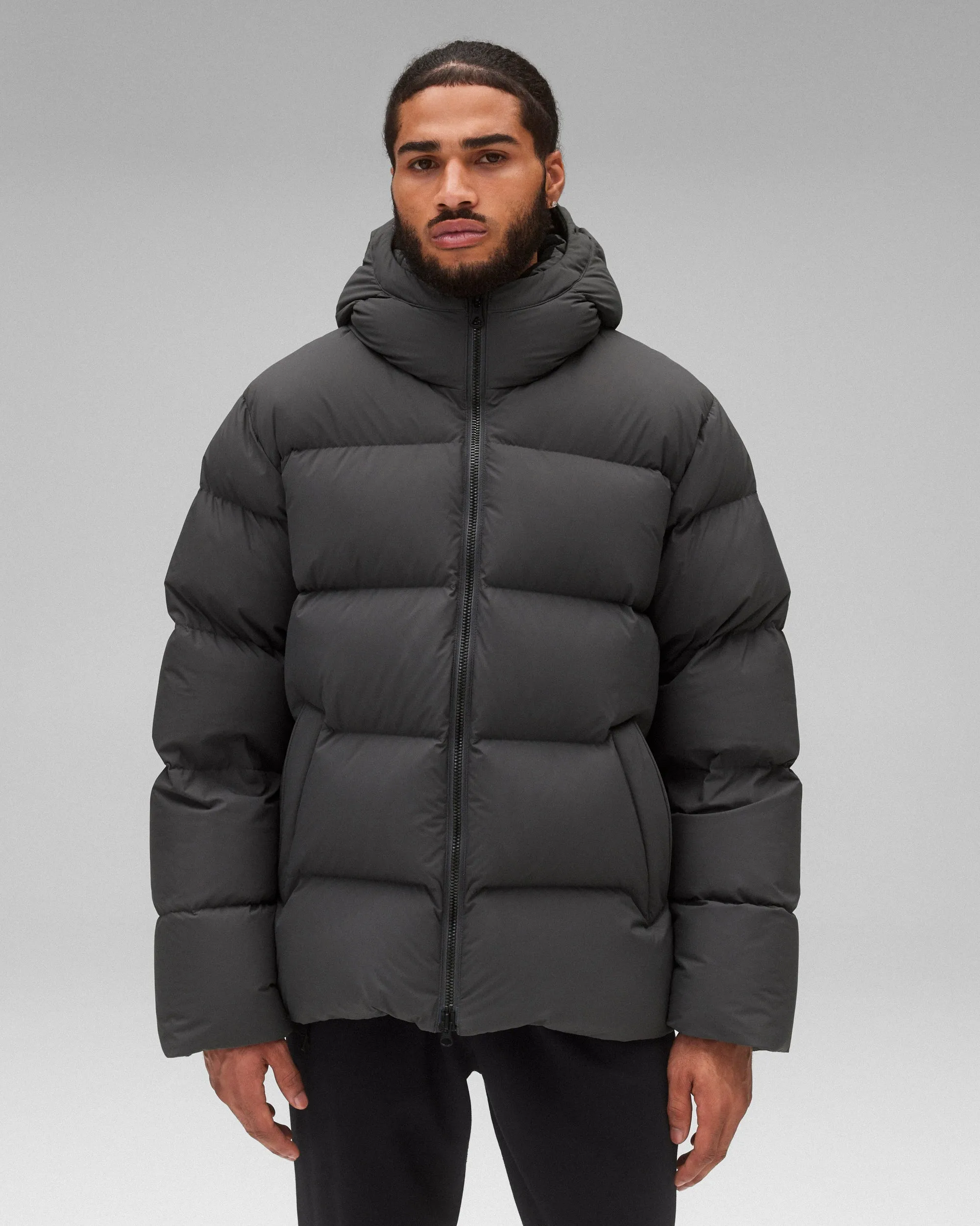 Matte Ripstop Franchise Hooded Down Jacket sold by Reigning Champ product image thumbnail 2