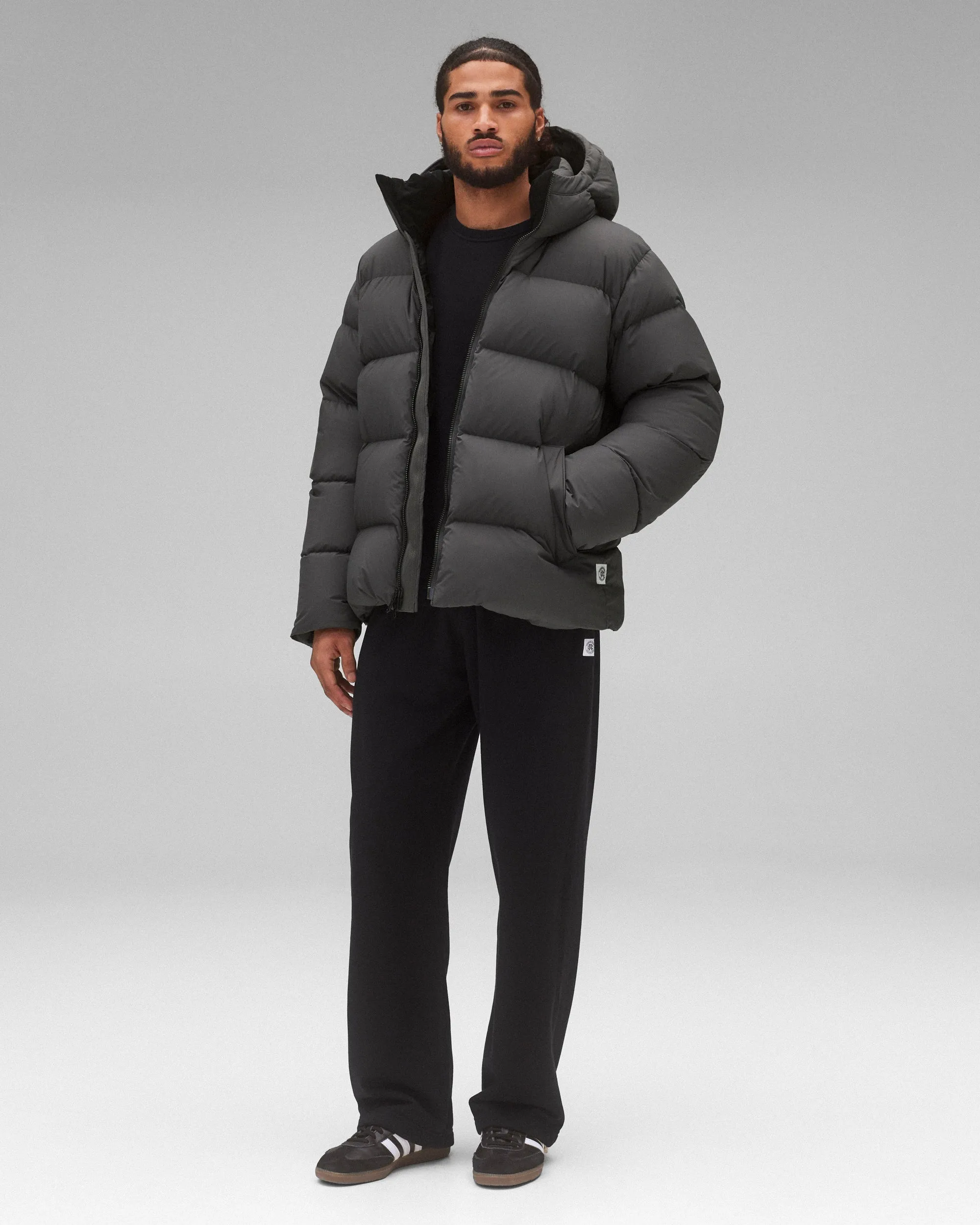Matte Ripstop Franchise Hooded Down Jacket sold by Reigning Champ product image thumbnail 3