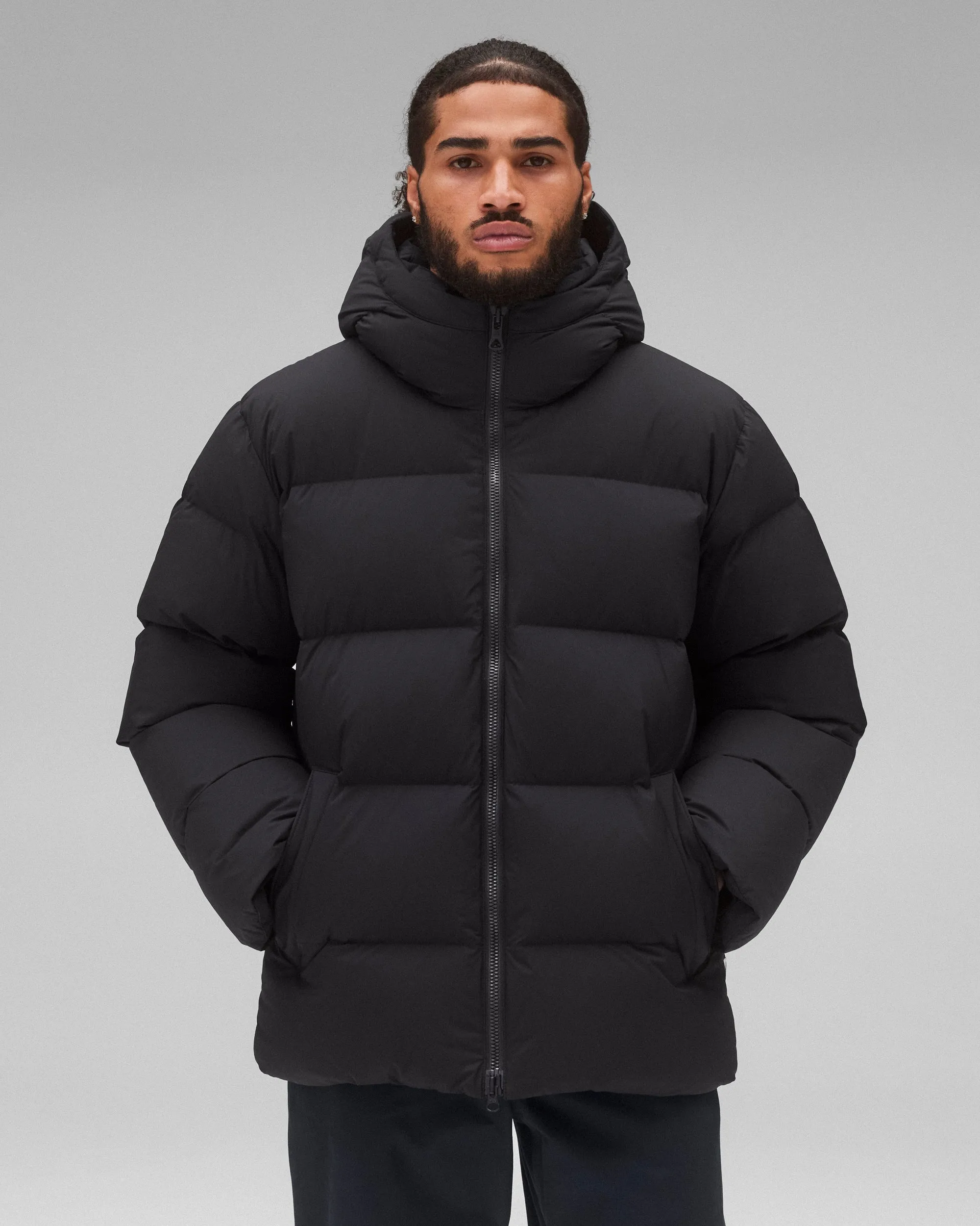 Matte Ripstop Franchise Hooded Down Jacket sold by Reigning Champ product image thumbnail 2