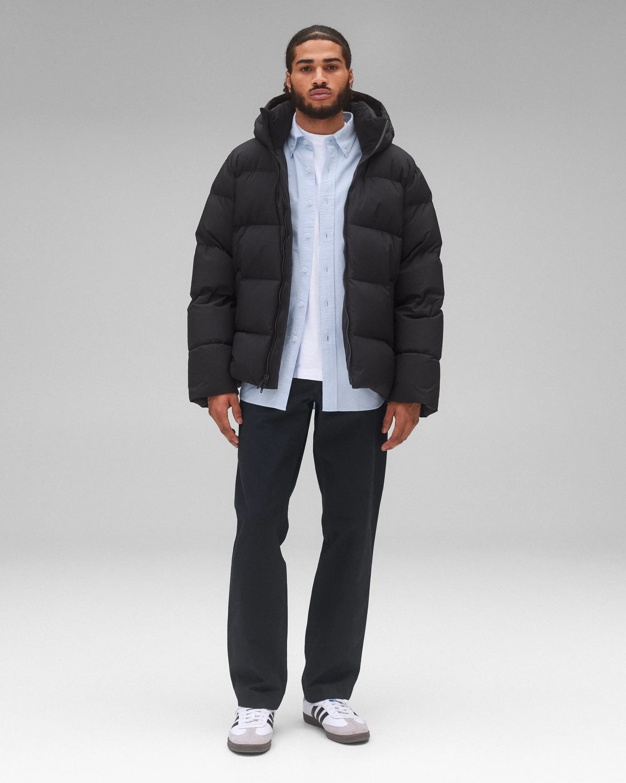 Matte Ripstop Franchise Hooded Down Jacket sold by Reigning Champ product image thumbnail 3