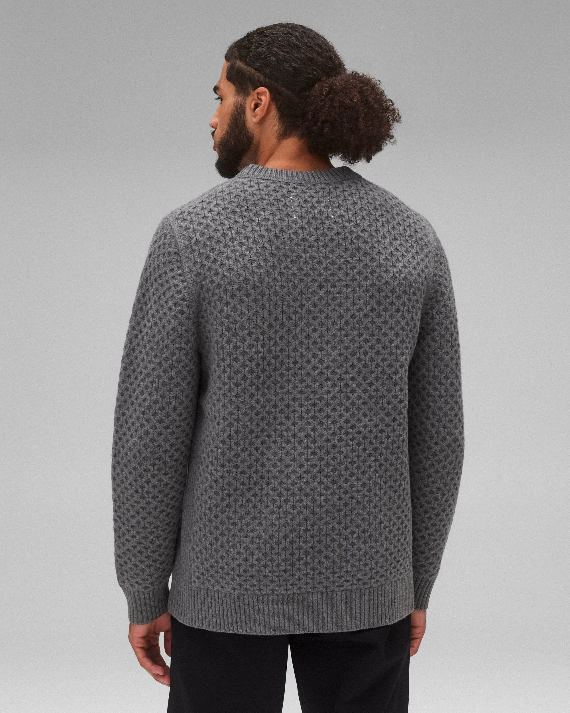 Merino Honeycomb Crewneck sold by Reigning Champ product image thumbnail 5