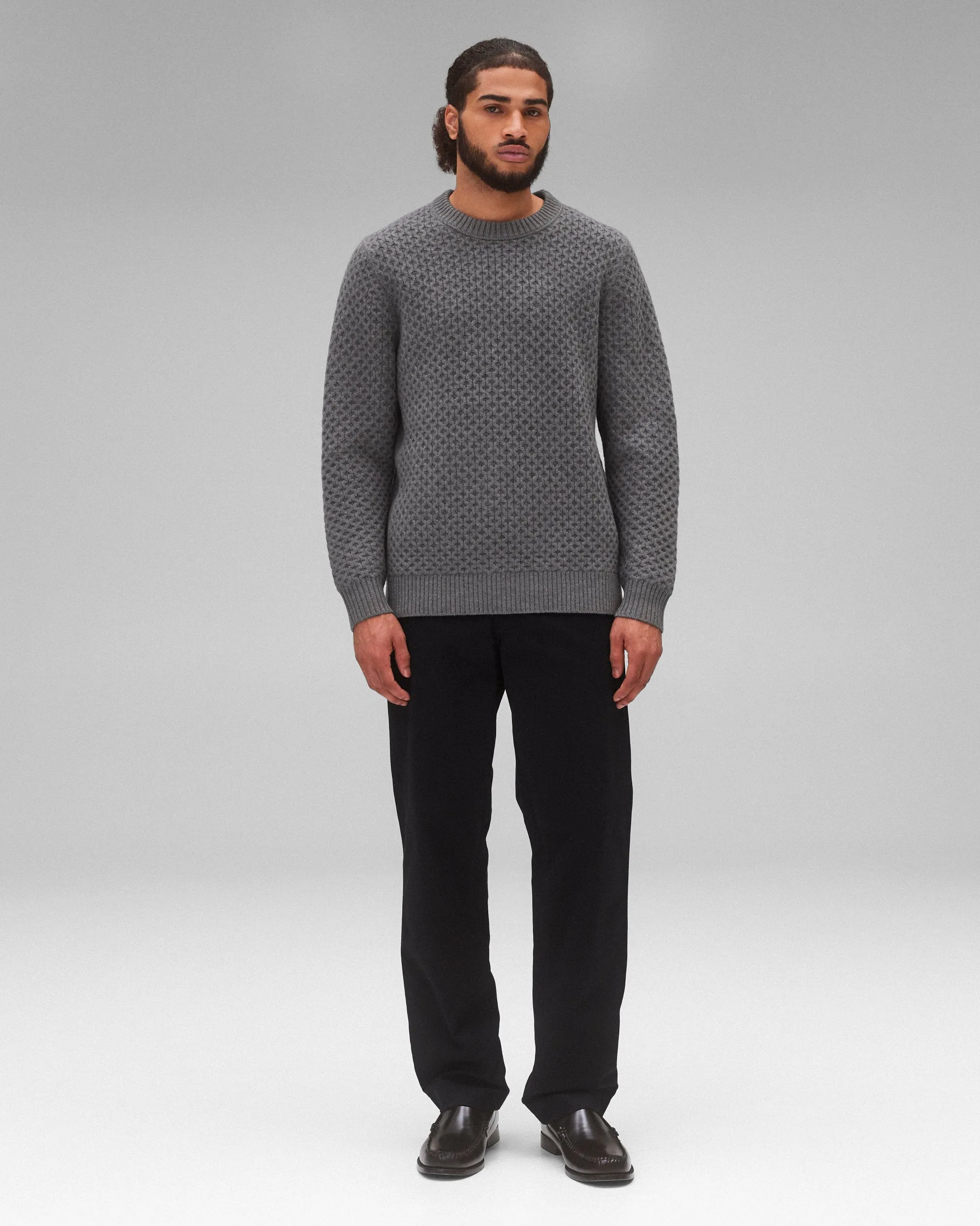 Merino Honeycomb Crewneck sold by Reigning Champ product image thumbnail 3