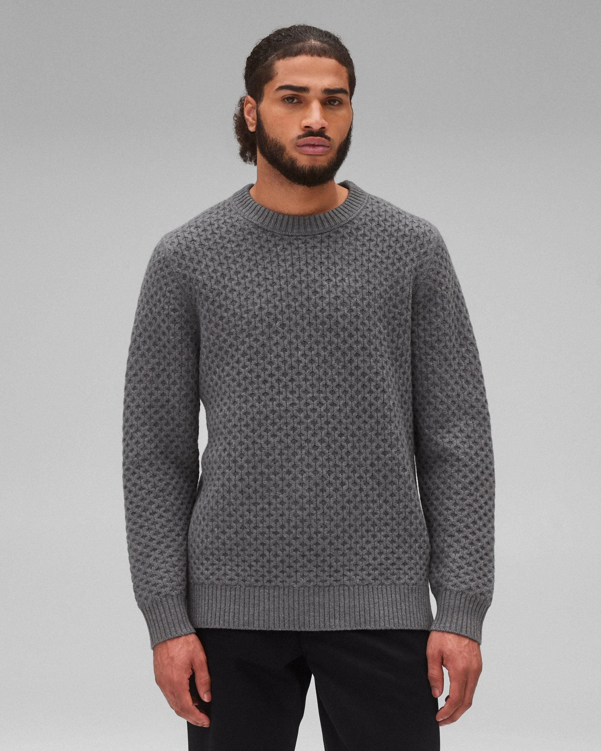 Merino Honeycomb Crewneck sold by Reigning Champ product image thumbnail 2