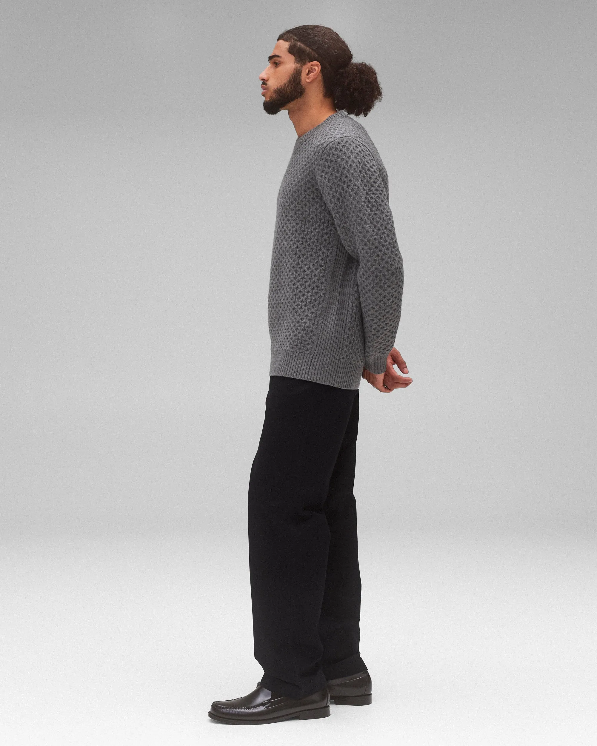 Merino Honeycomb Crewneck sold by Reigning Champ product image thumbnail 4