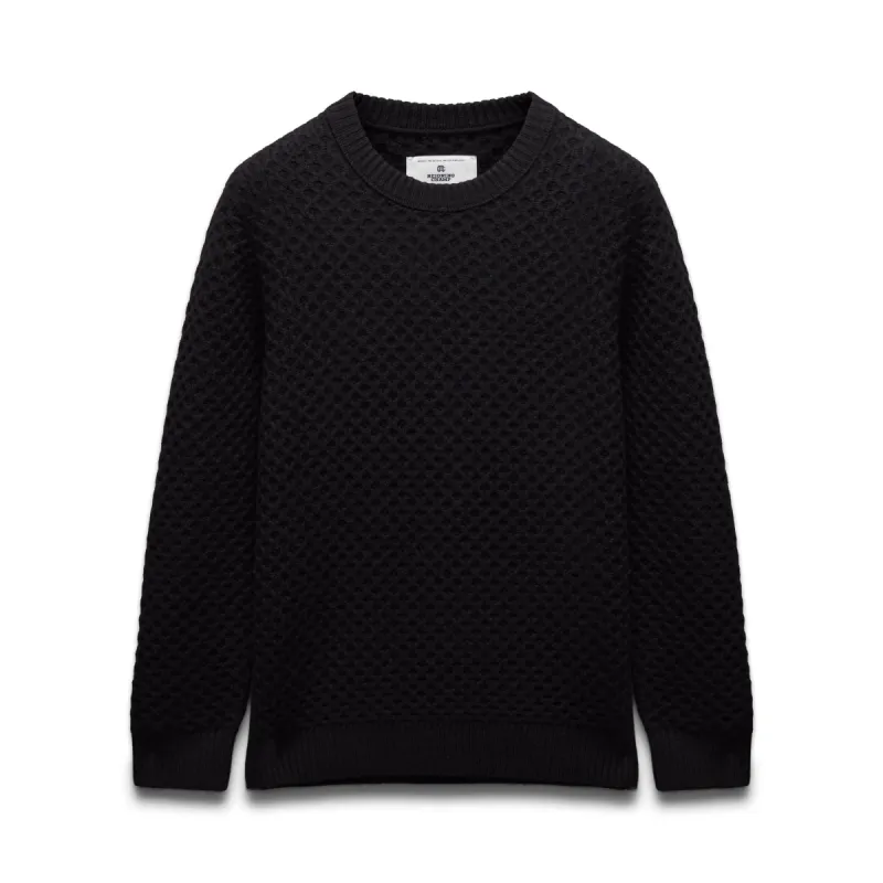 Merino Honeycomb Crewneck sold by Reigning Champ