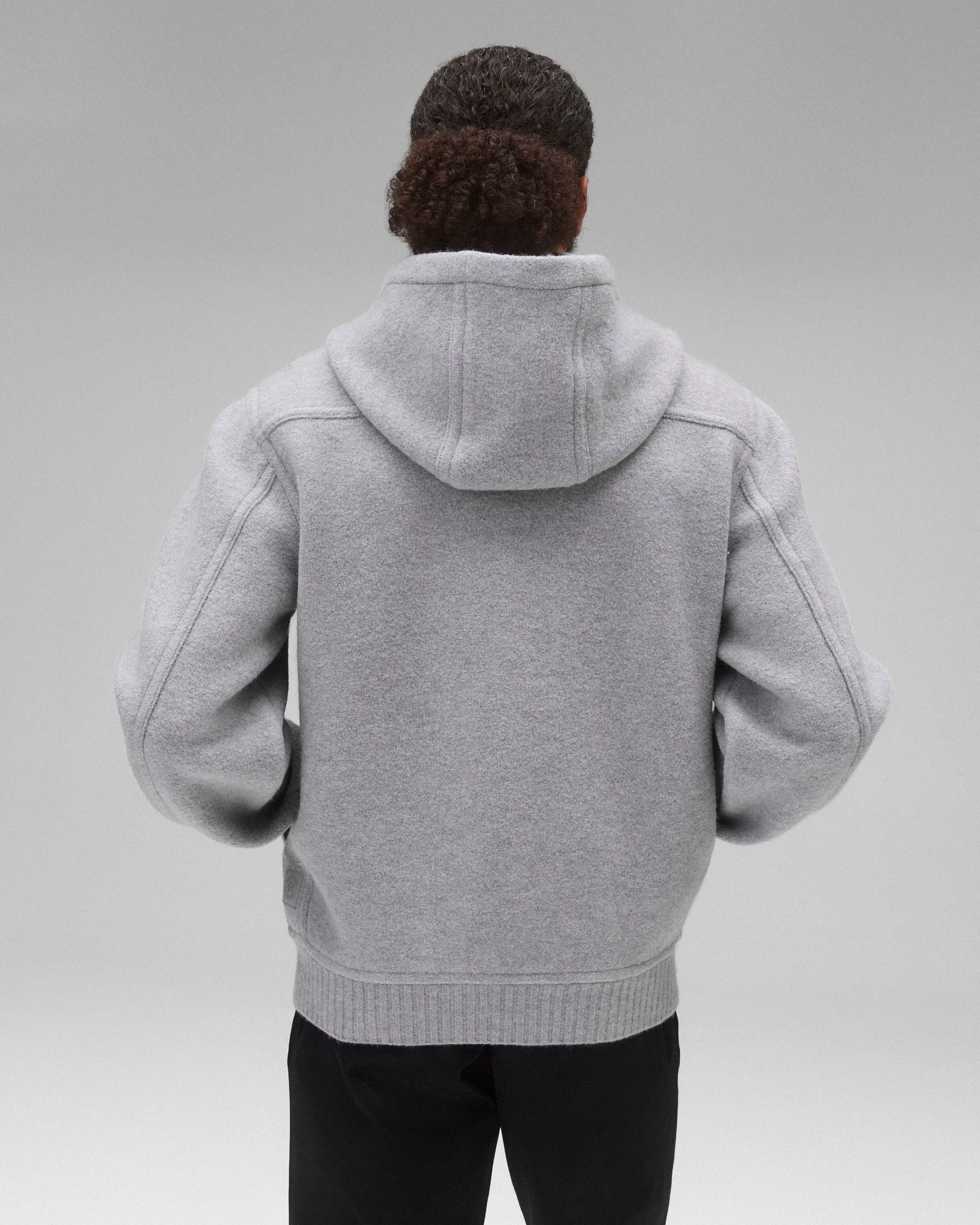 Boiled Wool Rush Hoodie sold by Reigning Champ product image thumbnail 5
