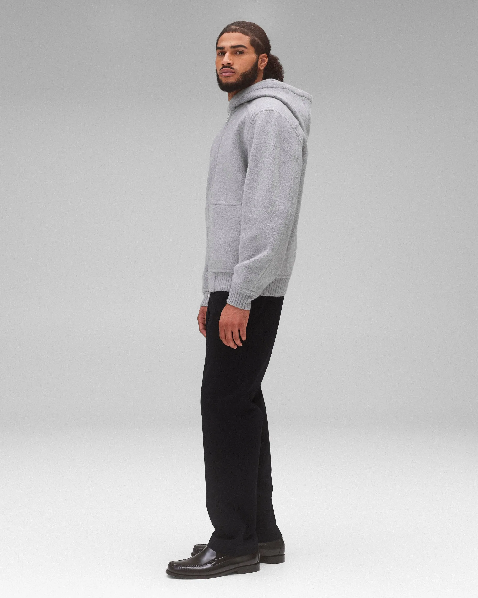 Boiled Wool Rush Hoodie sold by Reigning Champ product image thumbnail 4