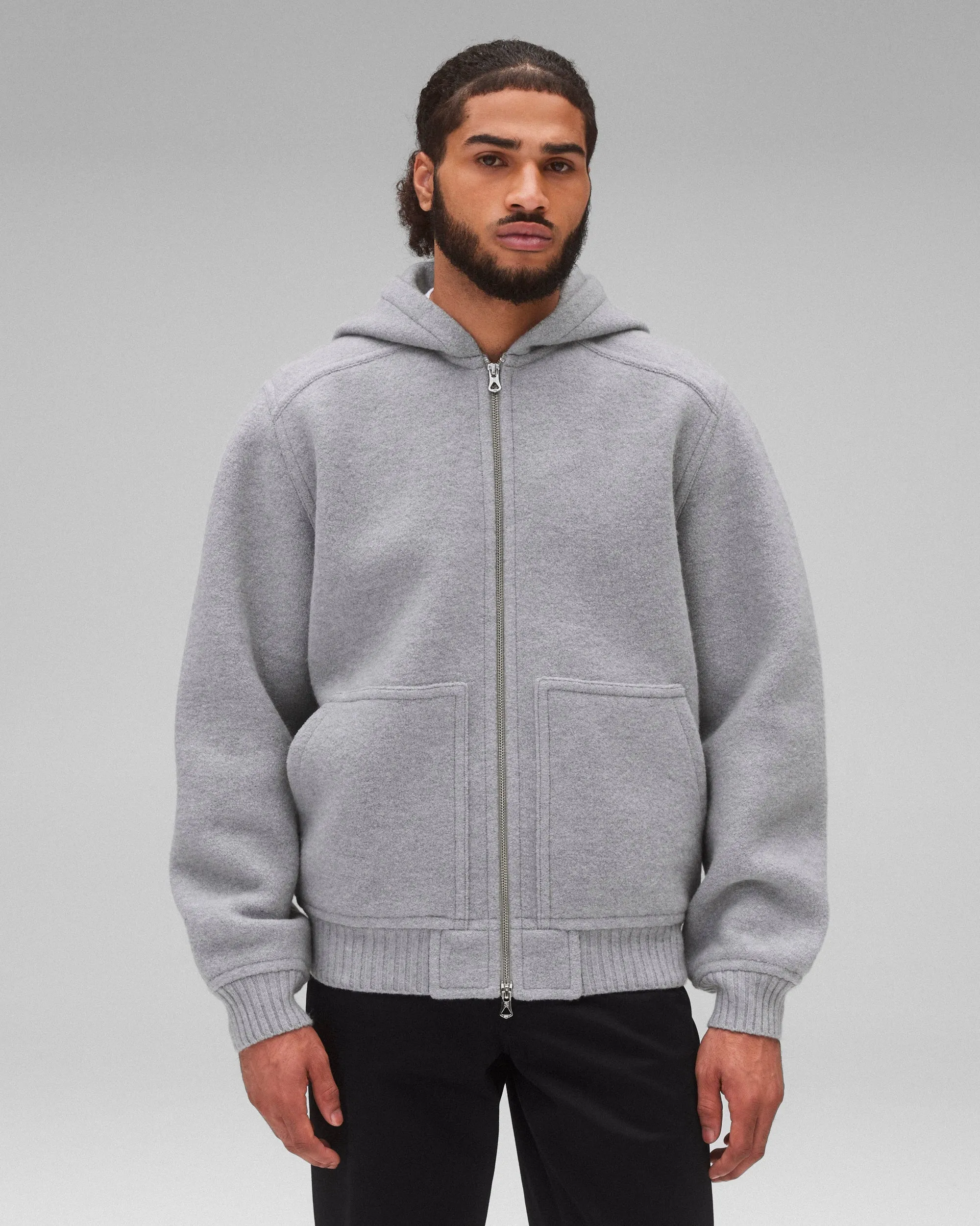 Boiled Wool Rush Hoodie sold by Reigning Champ product image thumbnail 2