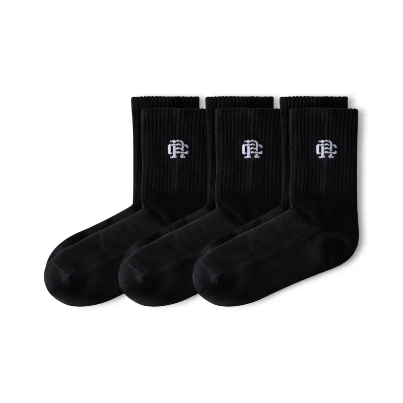 3-Pack Classic Mid Crew Sock sold by Reigning Champ