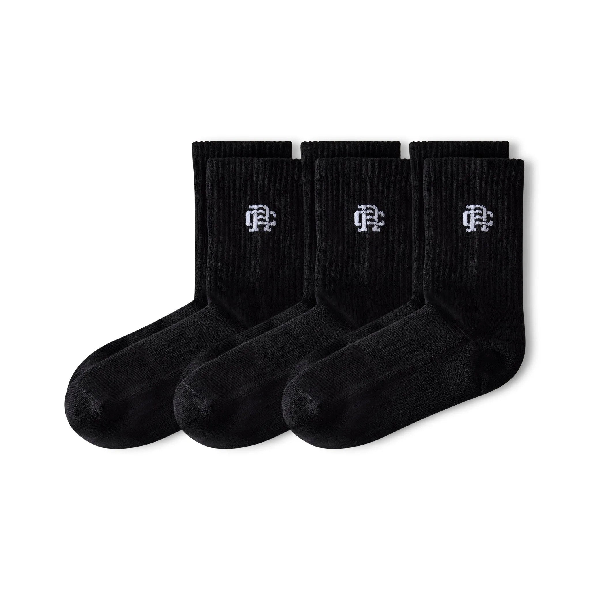 3-Pack Classic Mid Crew Sock sold by Reigning Champ