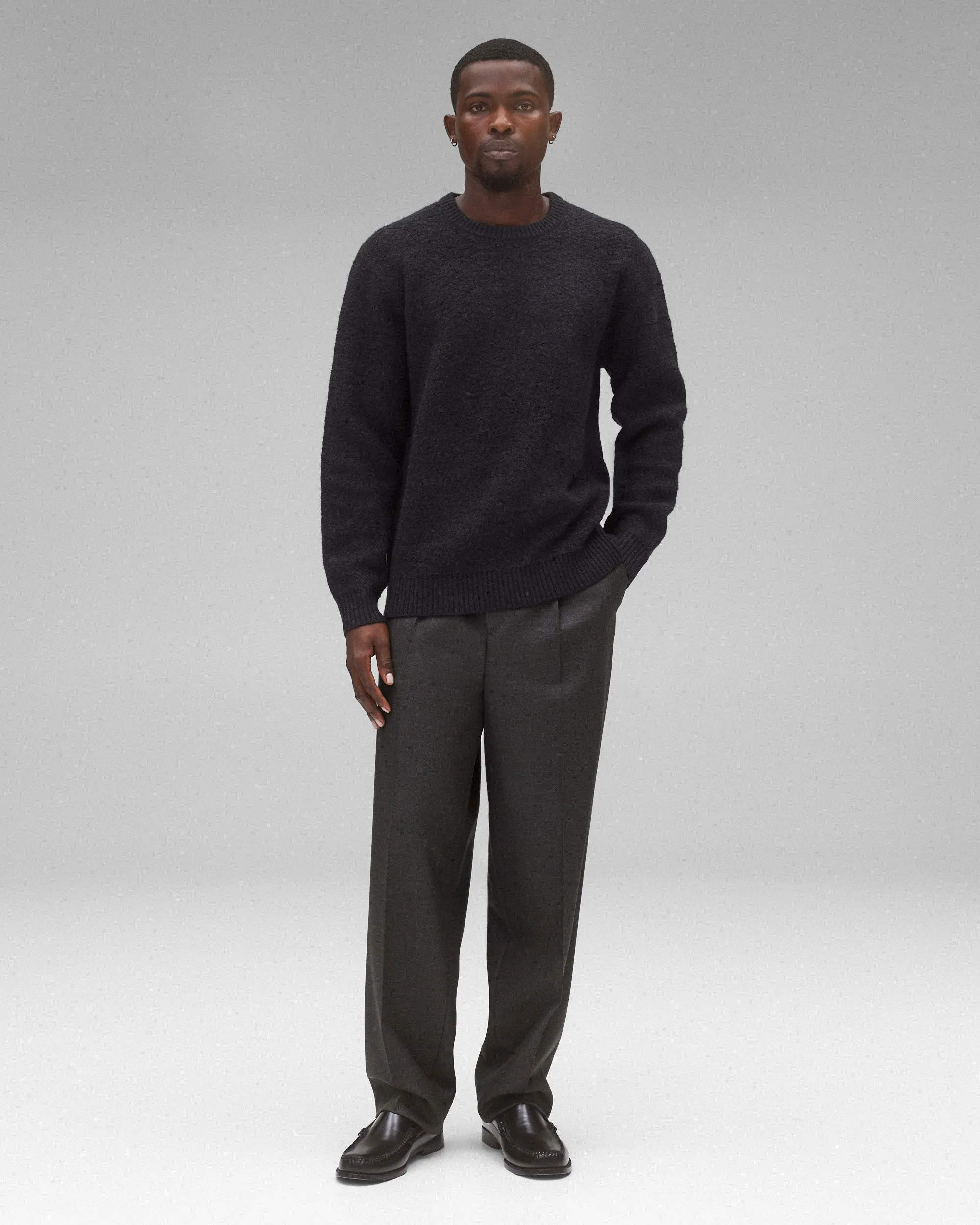 Textured Boucle Turf Crewneck sold by Reigning Champ product image thumbnail 5