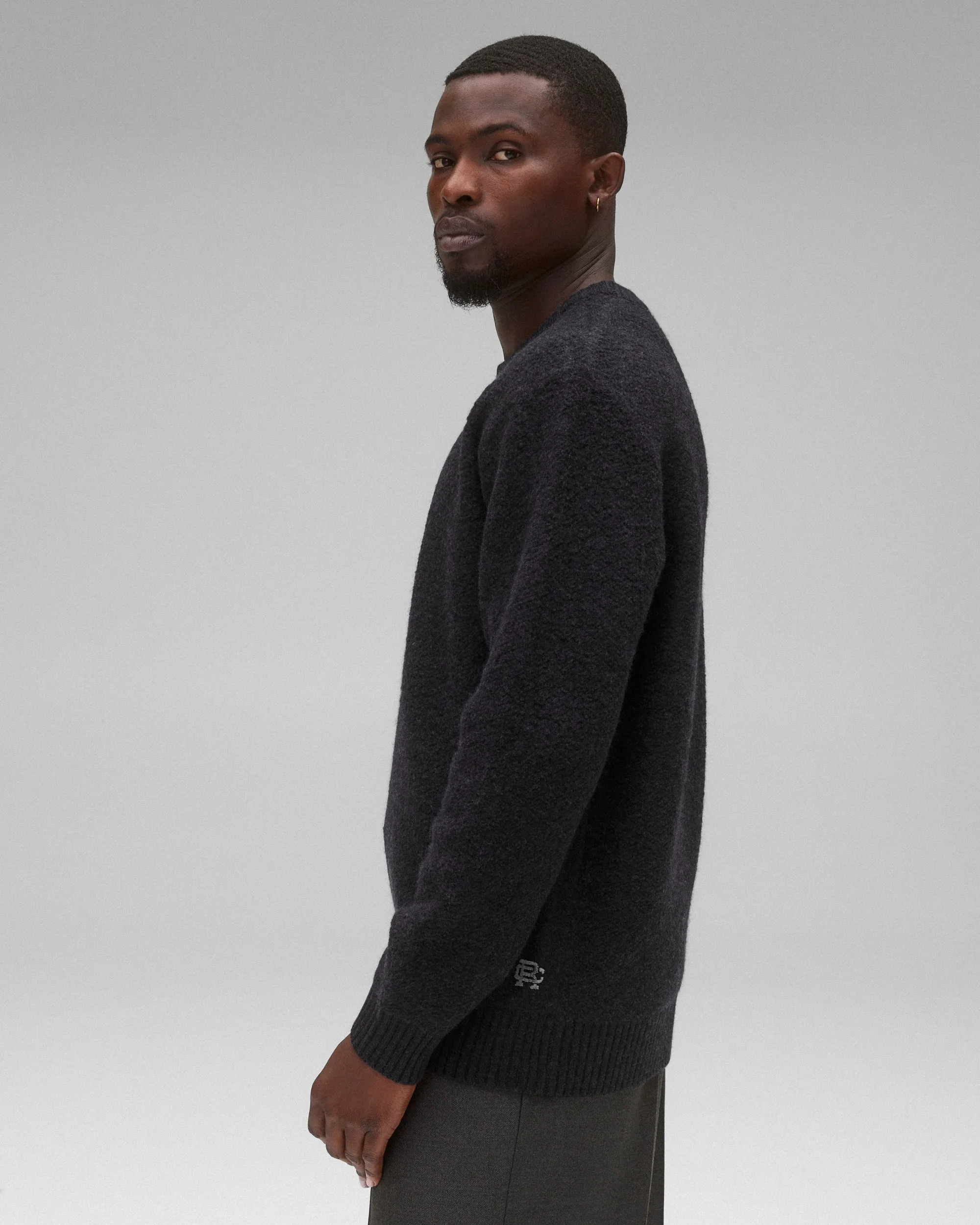 Textured Boucle Turf Crewneck sold by Reigning Champ product image thumbnail 3