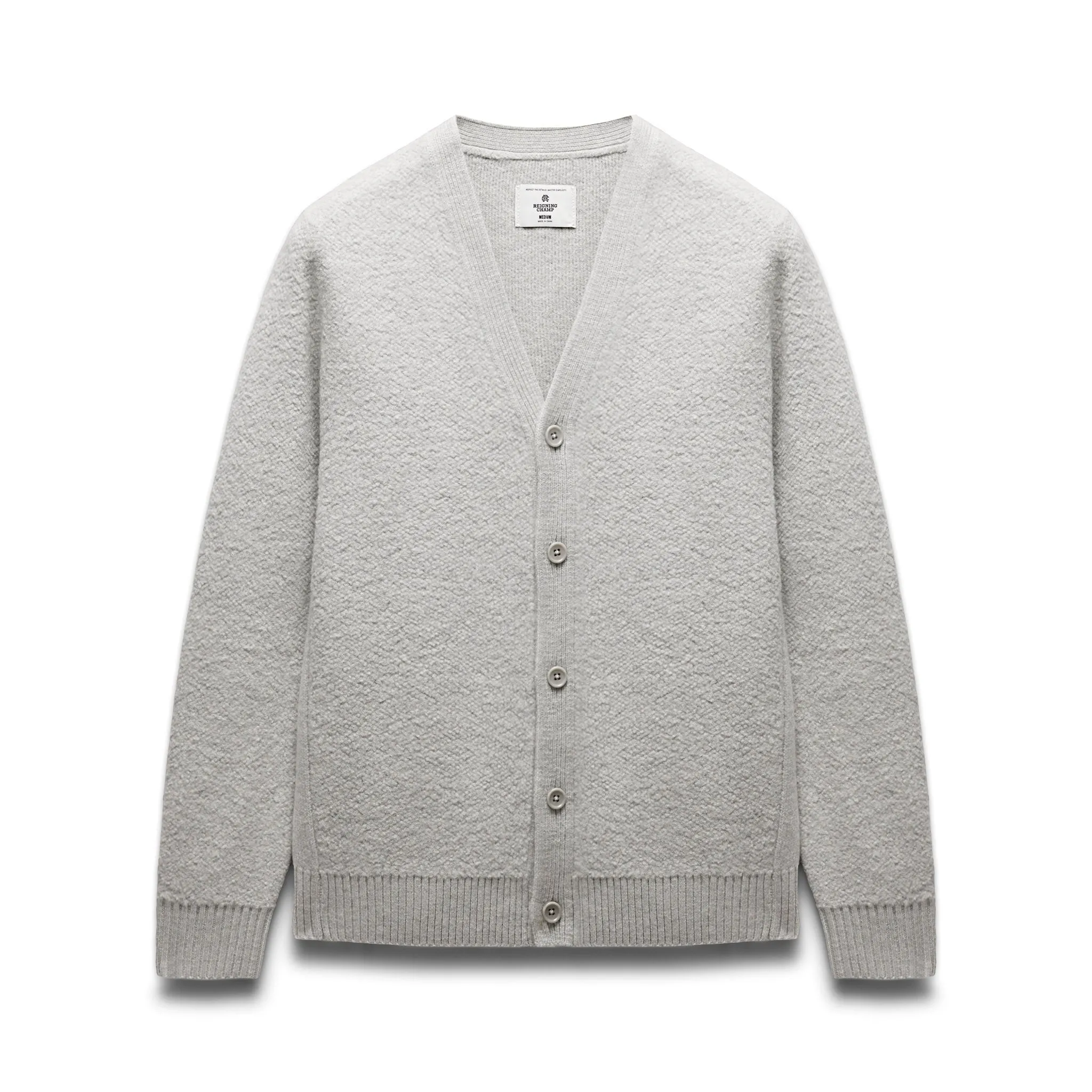 Textured Boucle Turf Cardigan sold by Reigning Champ