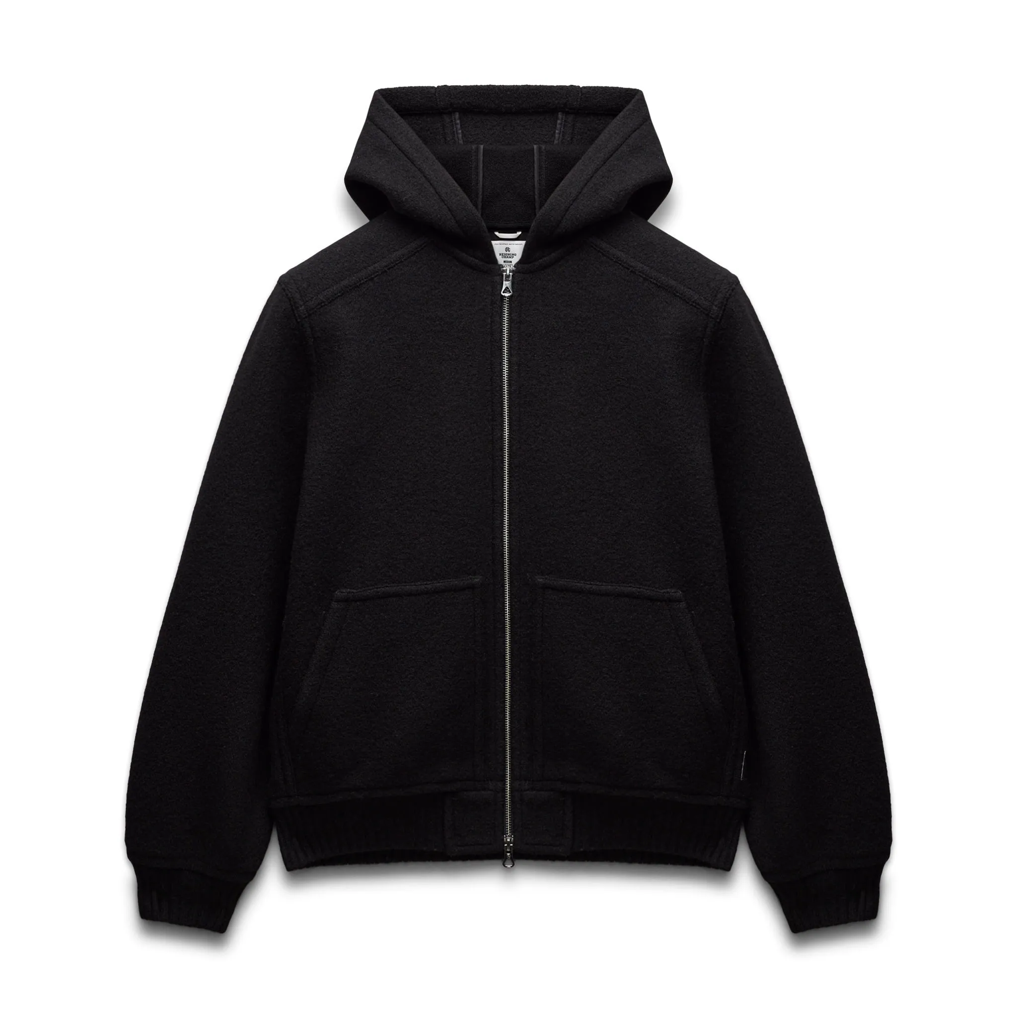 Boiled Wool Rush Standard Hooded Jacket sold by Reigning Champ