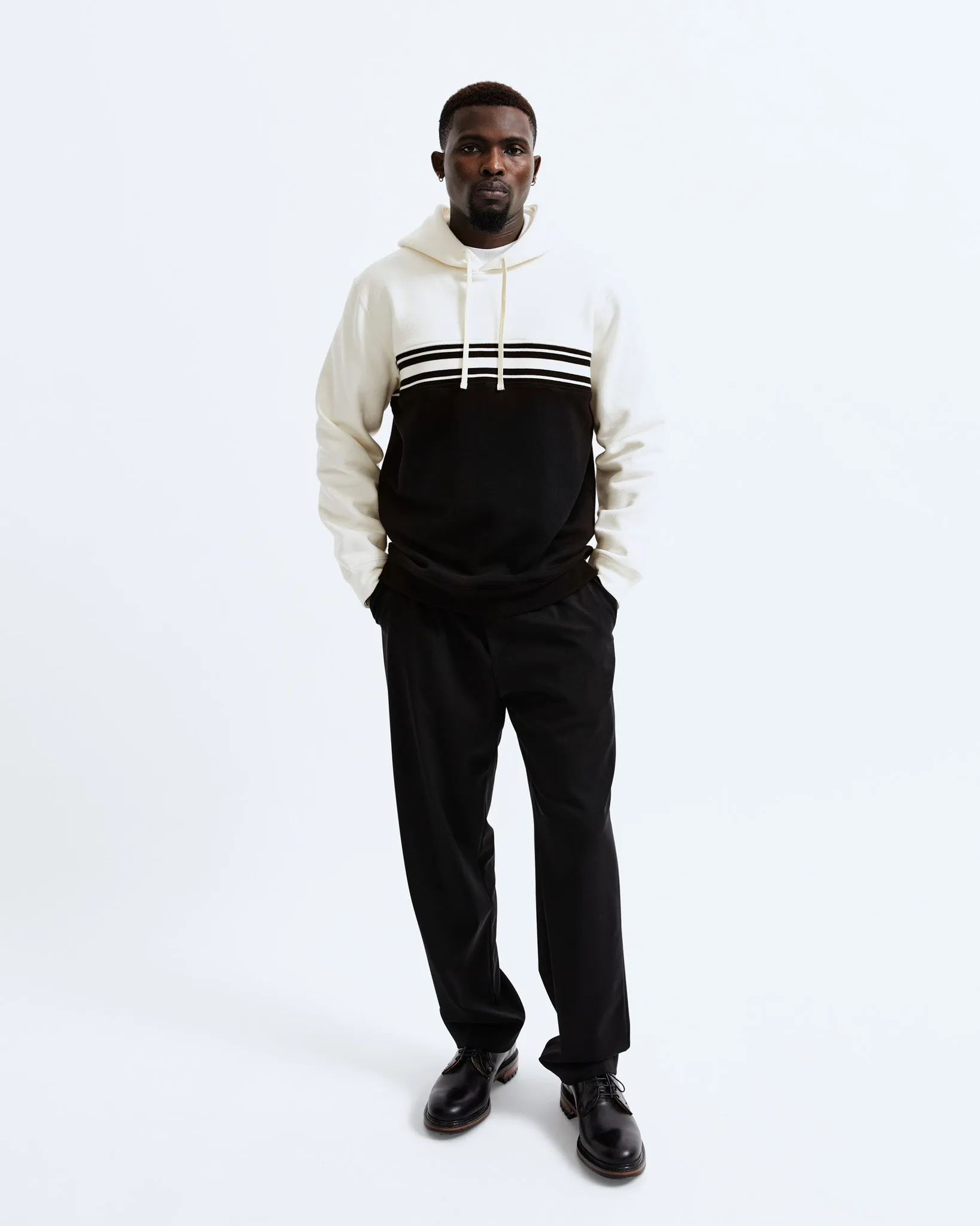 Midweight Fleece Colour Block Hoodie sold by Reigning Champ product image thumbnail 5