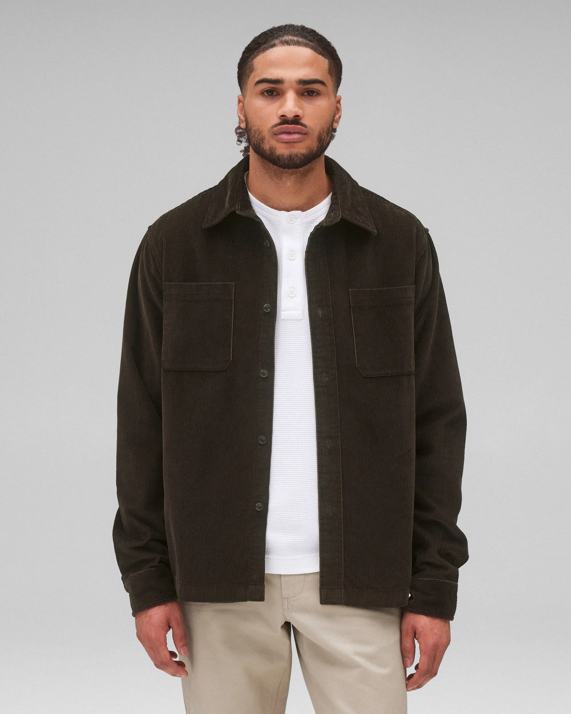 Corduroy Campus Overshirt sold by Reigning Champ product image thumbnail 2