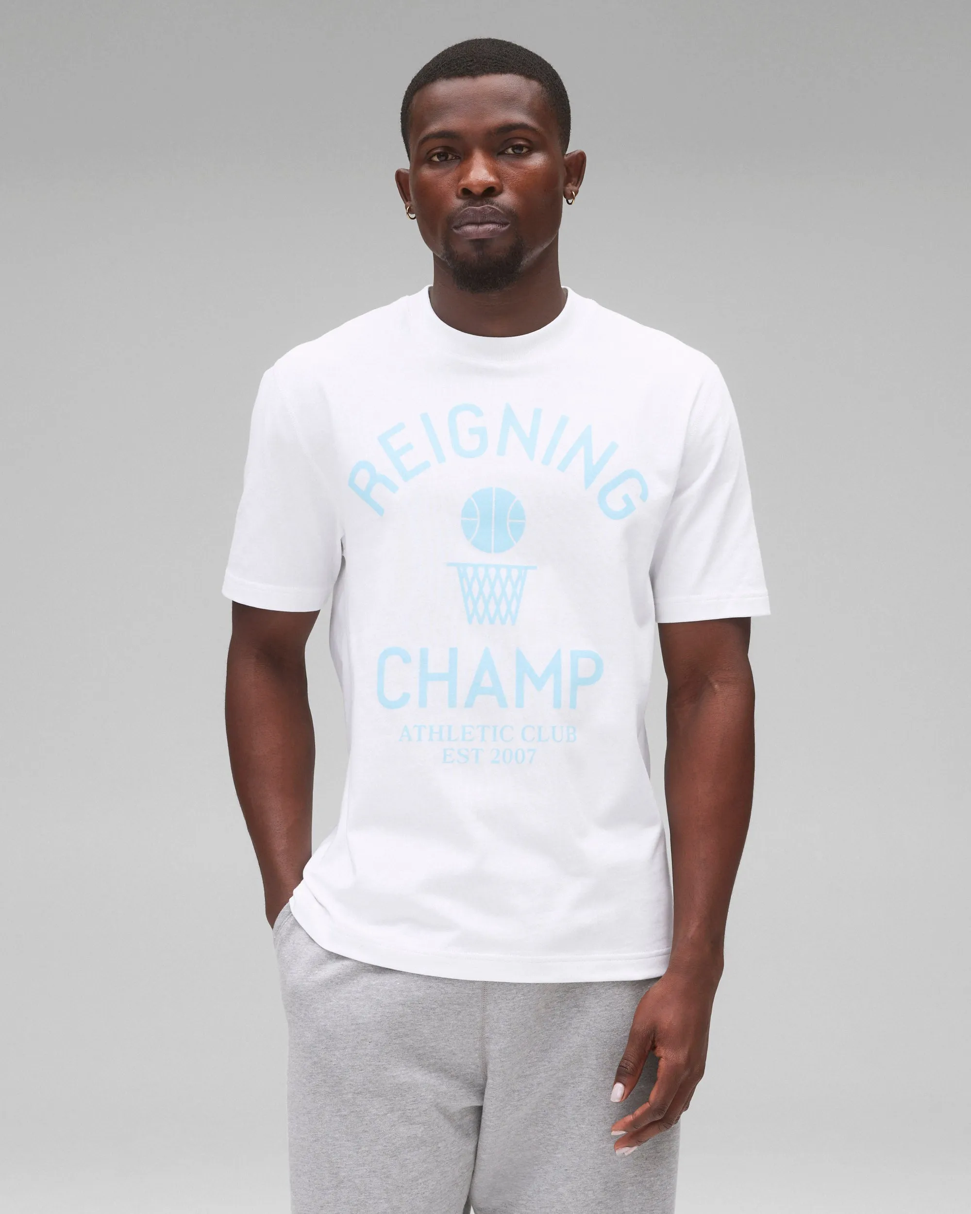 Midweight Jersey Basketball Standard T-Shirt sold by Reigning Champ product image thumbnail 2