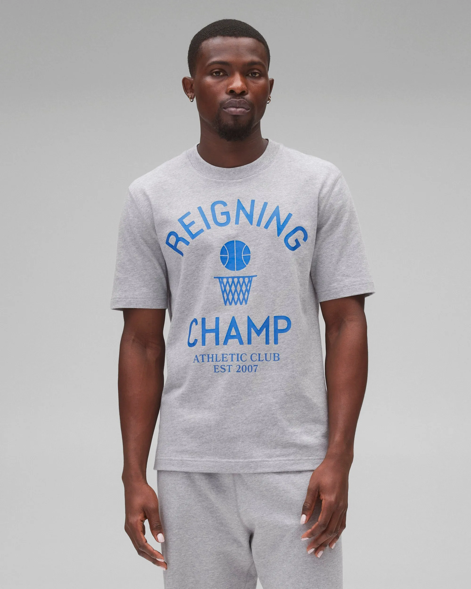 Midweight Jersey Basketball Standard T-Shirt sold by Reigning Champ product image thumbnail 2