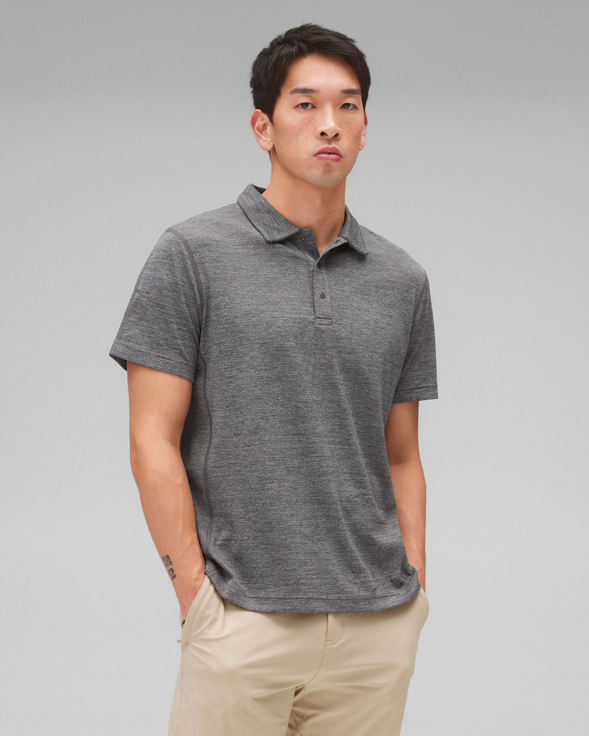 Solotex Mesh Tiebreak Standard Polo sold by Reigning Champ product image thumbnail 2