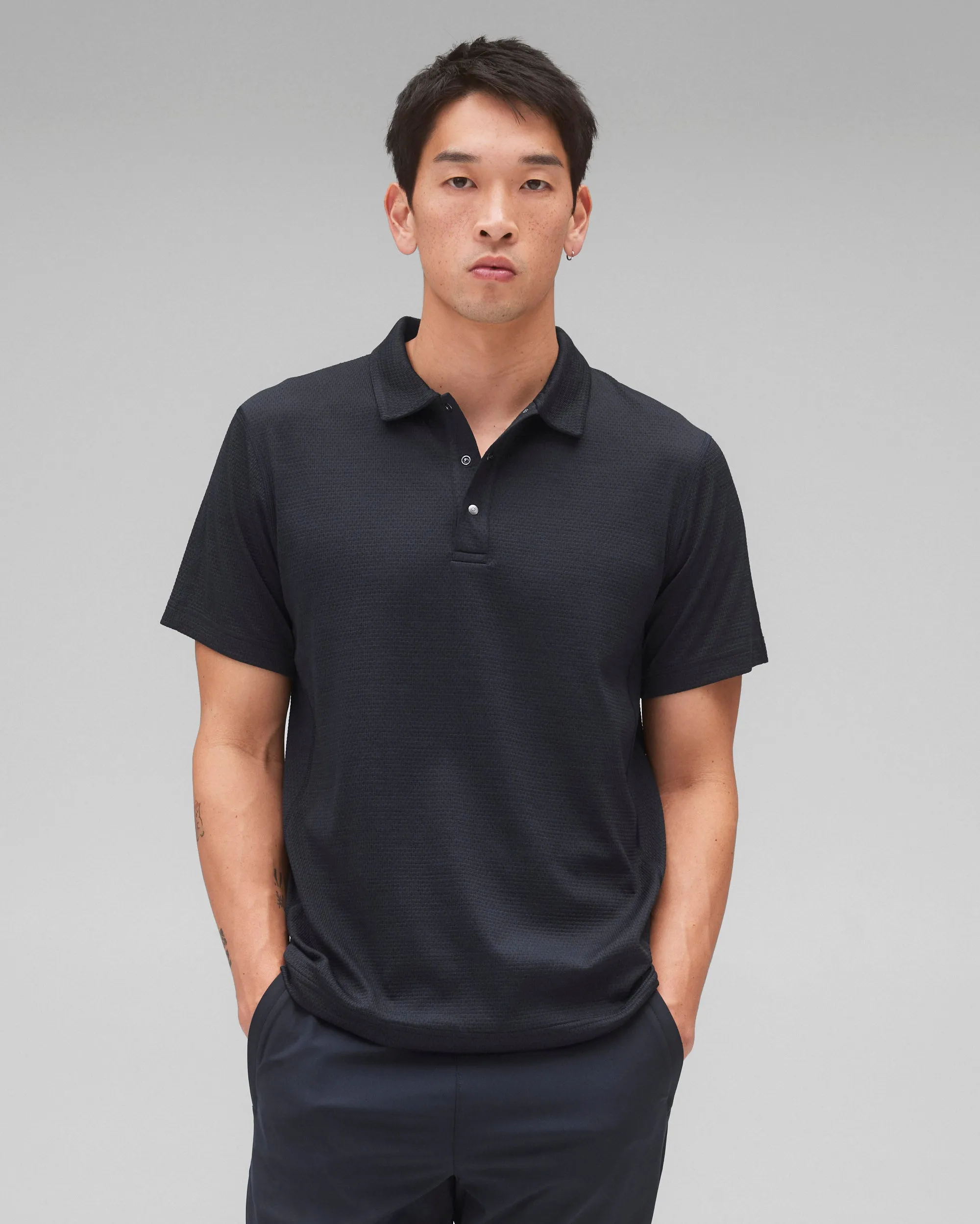 Solotex Mesh Tiebreak Standard Polo sold by Reigning Champ product image thumbnail 2