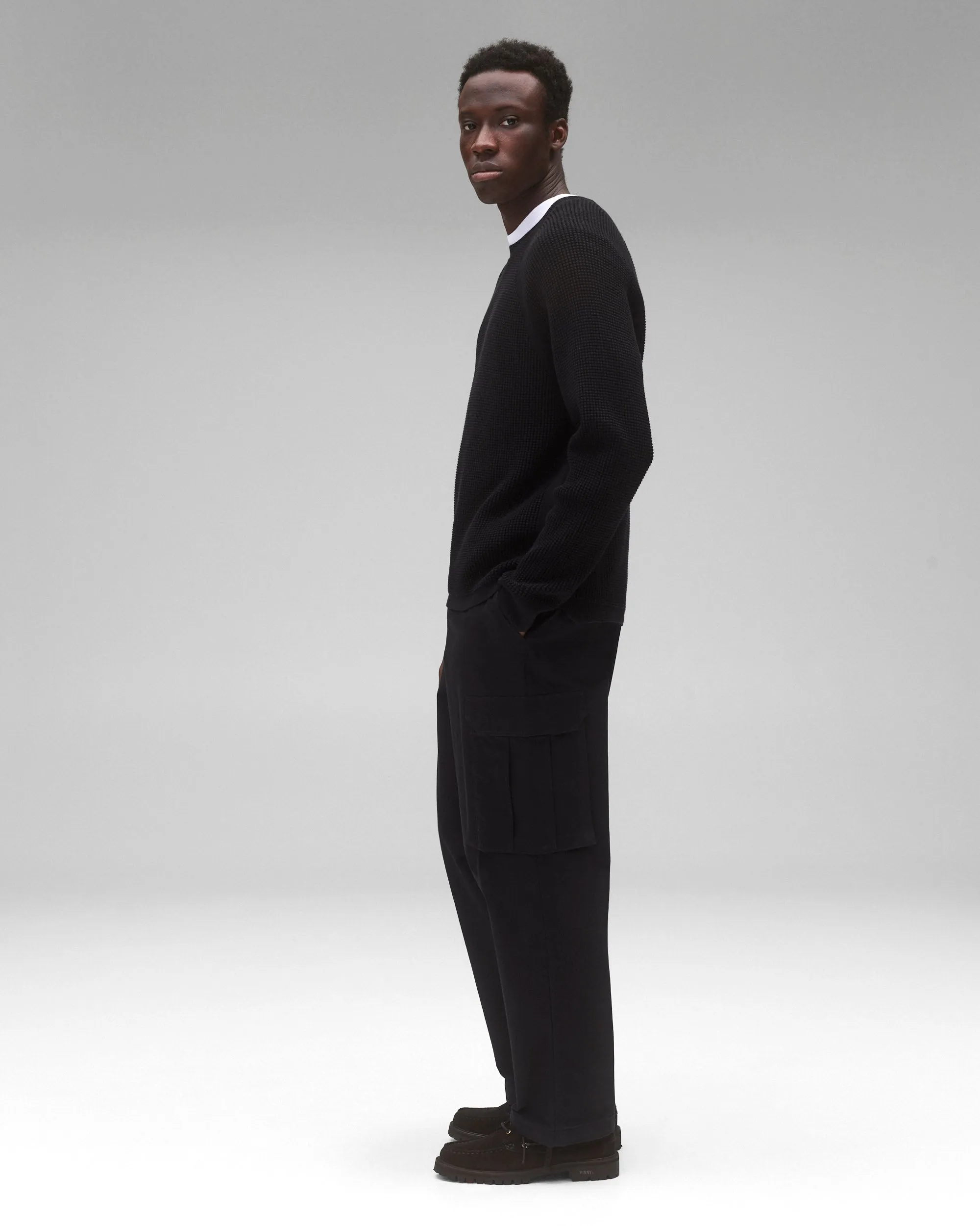 Supima Knit Anthem Crewneck Sweater sold by Reigning Champ product image thumbnail 4