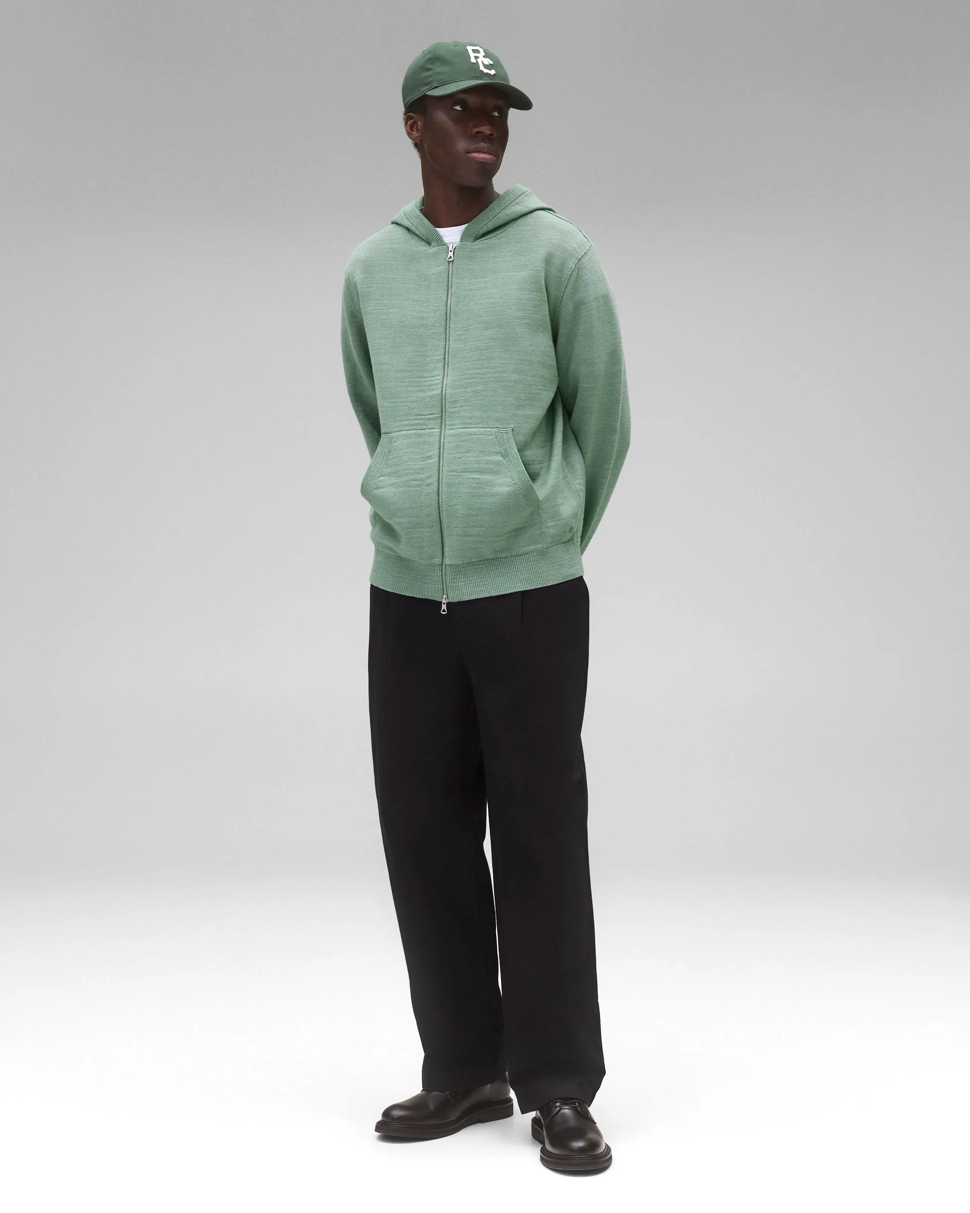 Cotton Slub Laurel Zip Hoodie sold by Reigning Champ product image thumbnail 3