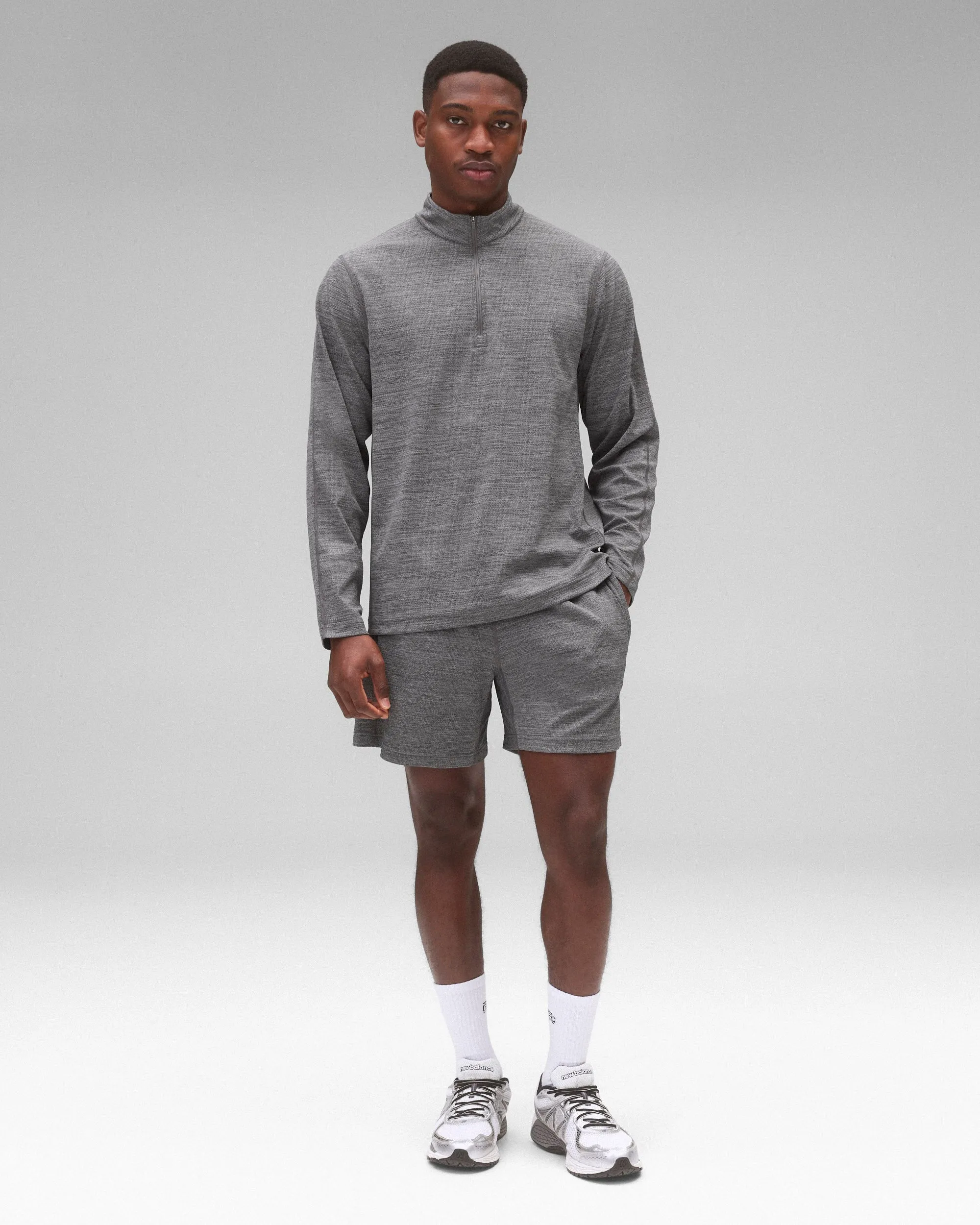 Solotex Mesh Tiebreak Standard Quarter Zip - Vault sold by Reigning Champ product image thumbnail 3