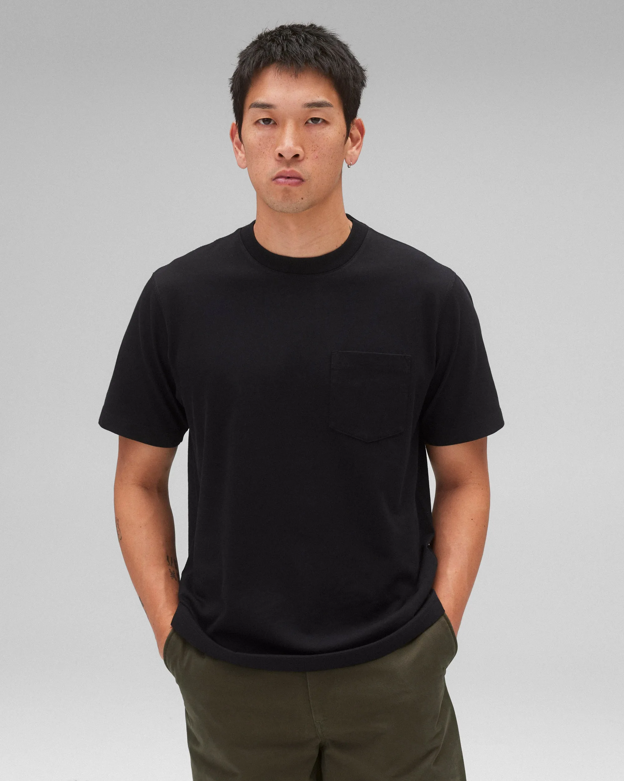 Midweight Jersey OG Pocket T-Shirt - Vault sold by Reigning Champ product image thumbnail 2