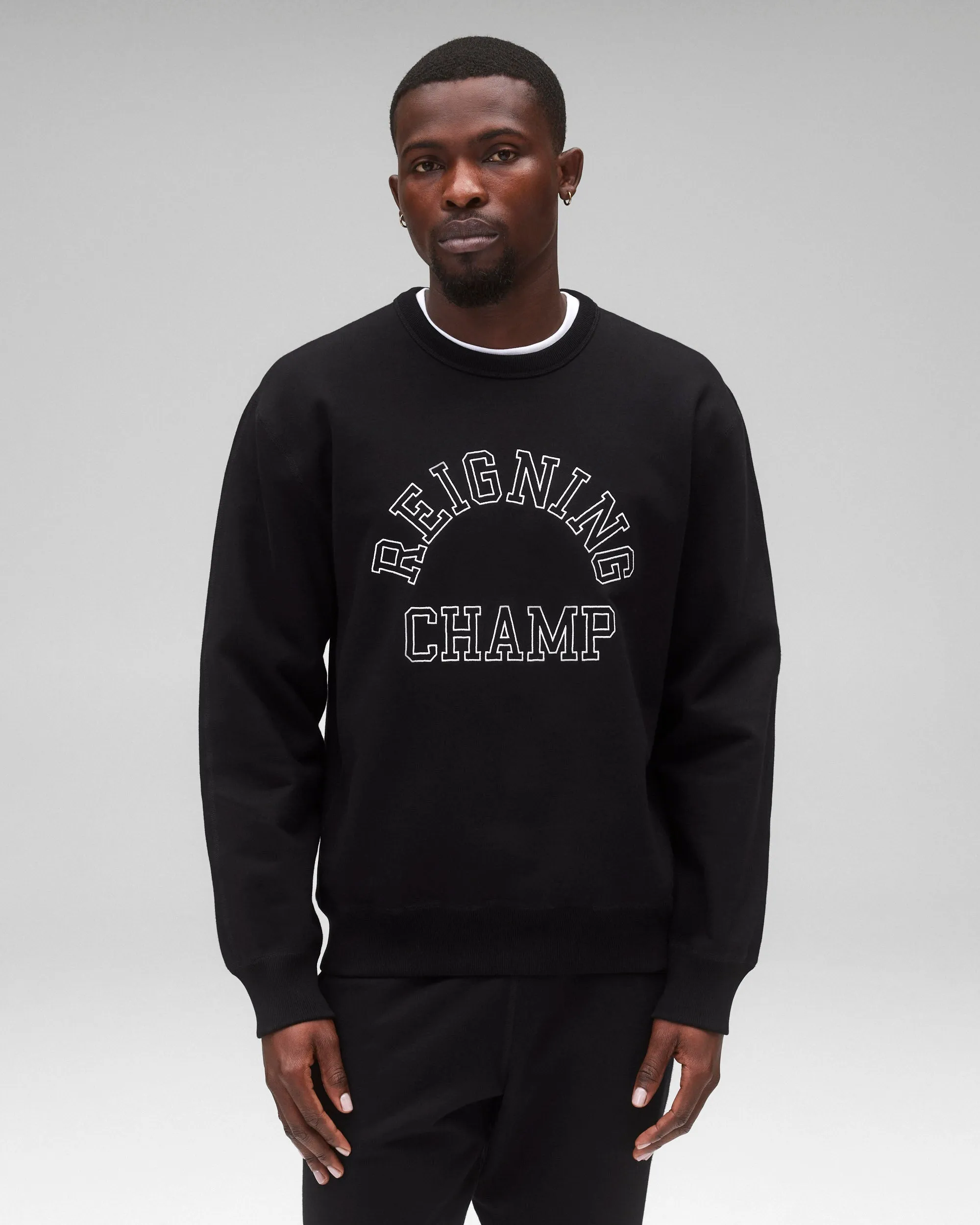 Midweight Terry Arch Logo Standard Crewneck sold by Reigning Champ product image thumbnail 2
