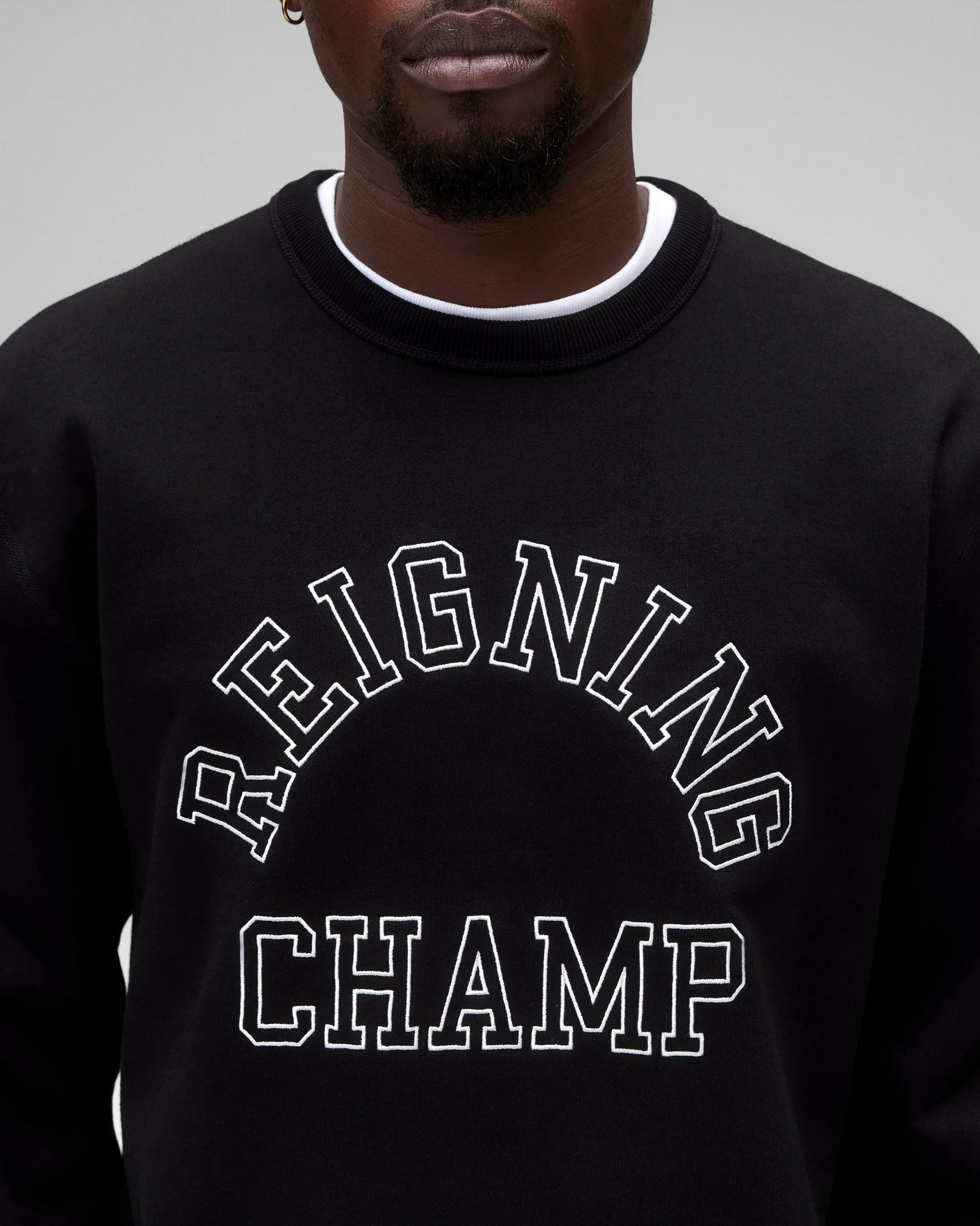 Midweight Terry Arch Logo Standard Crewneck sold by Reigning Champ product image thumbnail 3