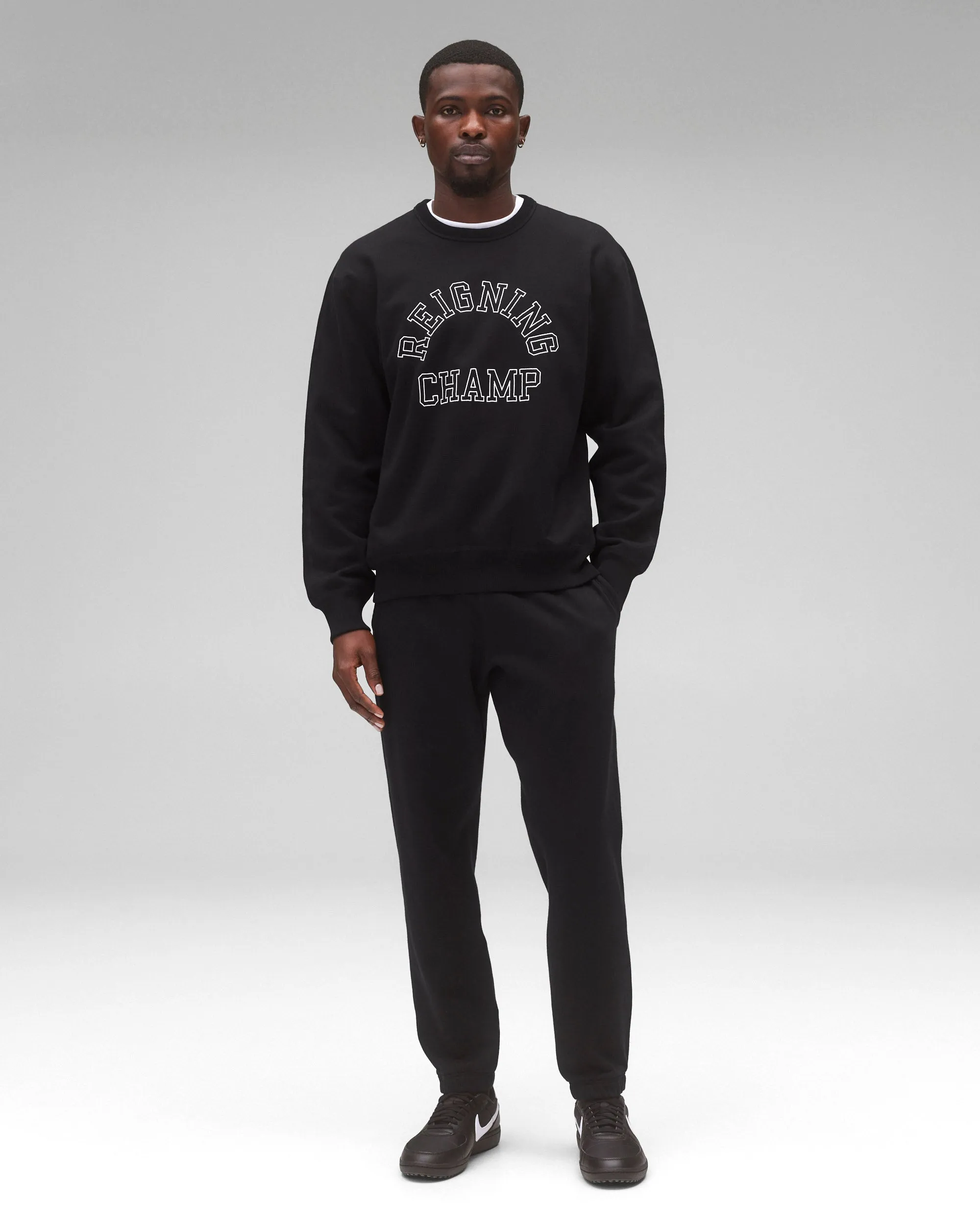 Midweight Terry Arch Logo Standard Crewneck sold by Reigning Champ product image thumbnail 4