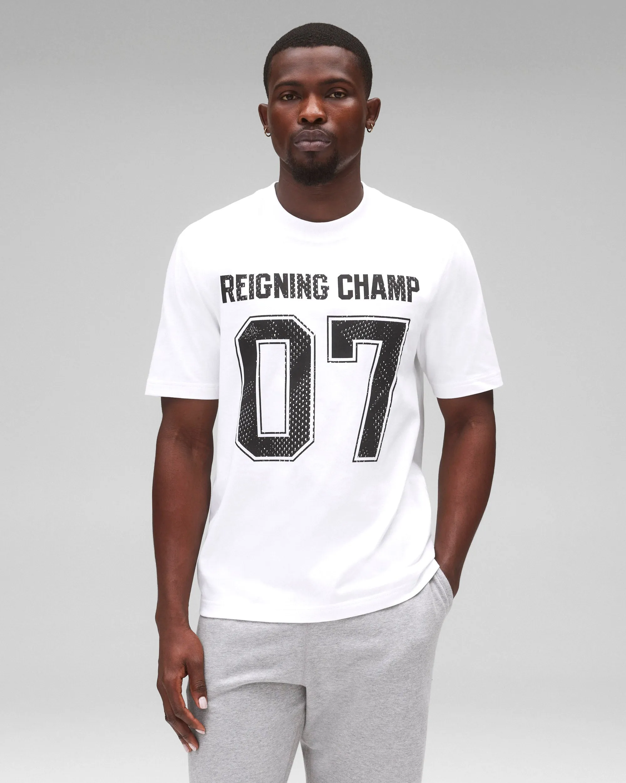 Midweight Jersey '07 Standard T-Shirt sold by Reigning Champ product image thumbnail 2