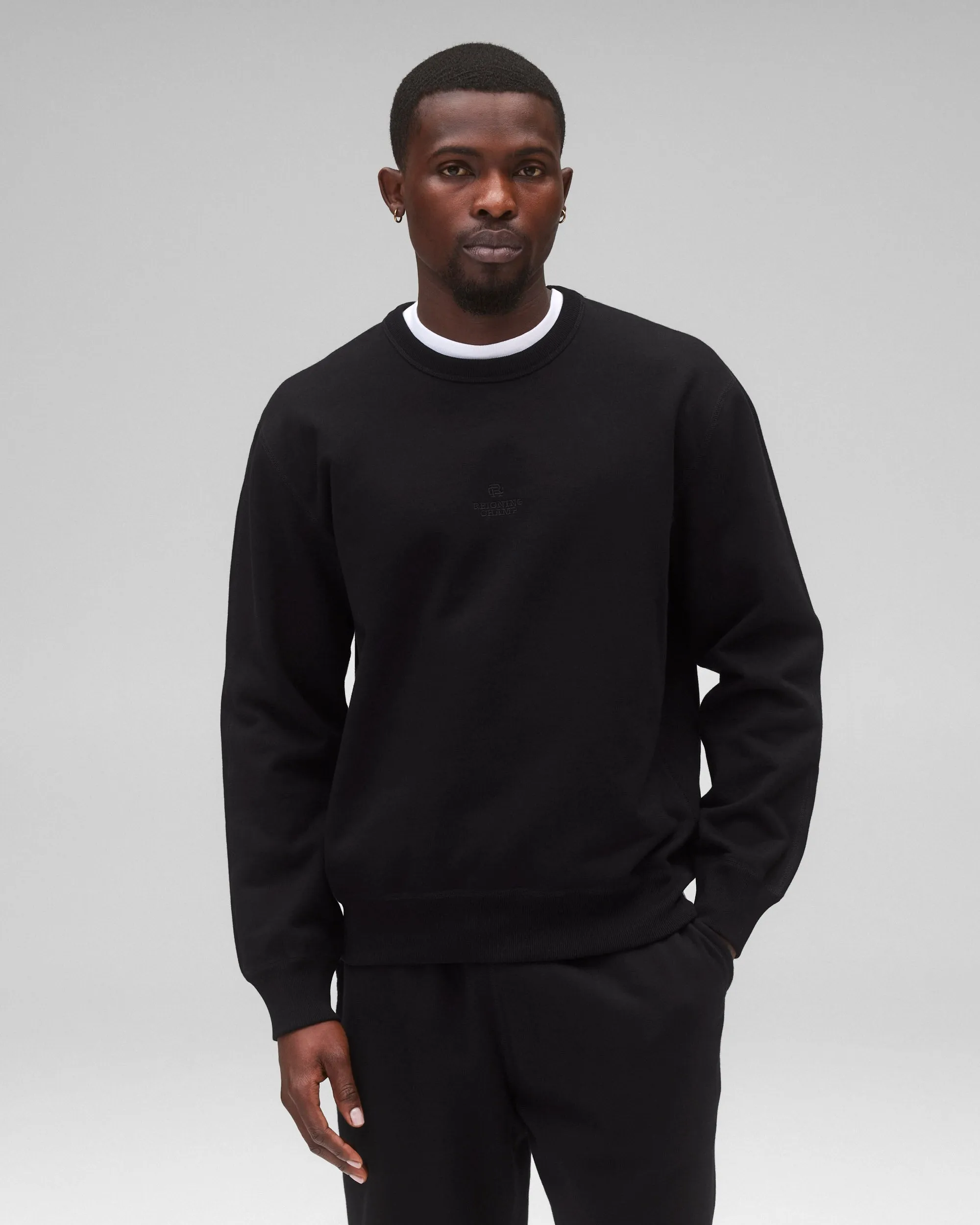 Midweight Terry Lockup Standard Crewneck sold by Reigning Champ product image thumbnail 2