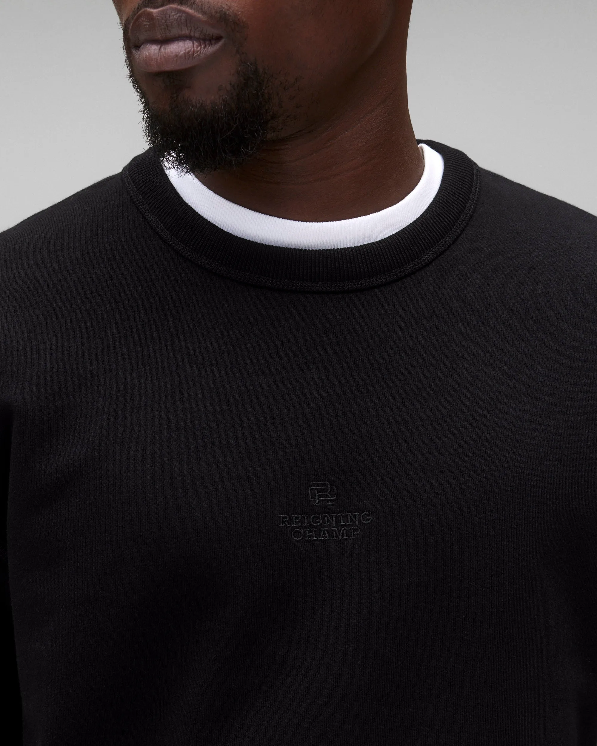Midweight Terry Lockup Standard Crewneck sold by Reigning Champ product image thumbnail 3