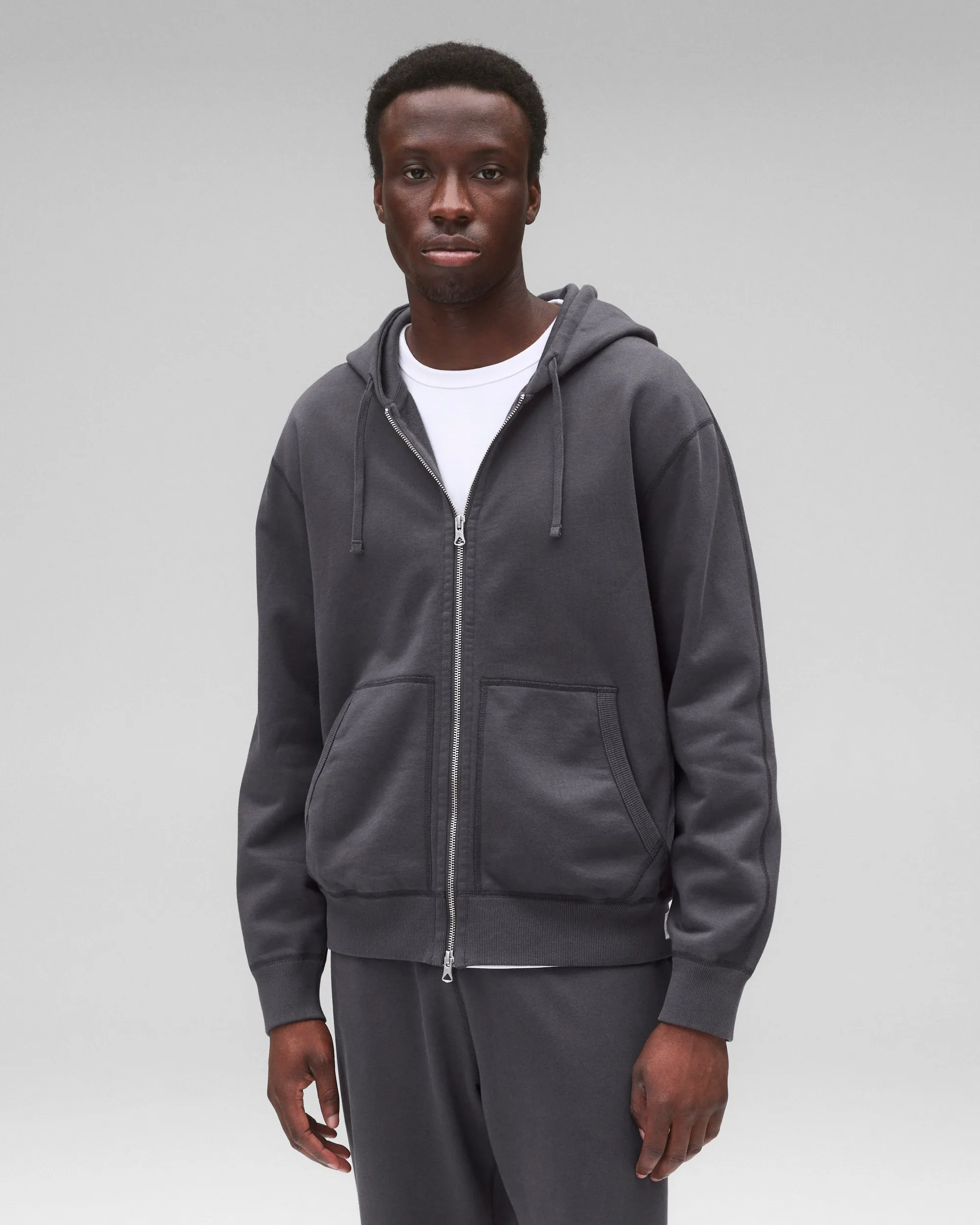Midweight Terry Standard Zip Hoodie sold by Reigning Champ product image thumbnail 2