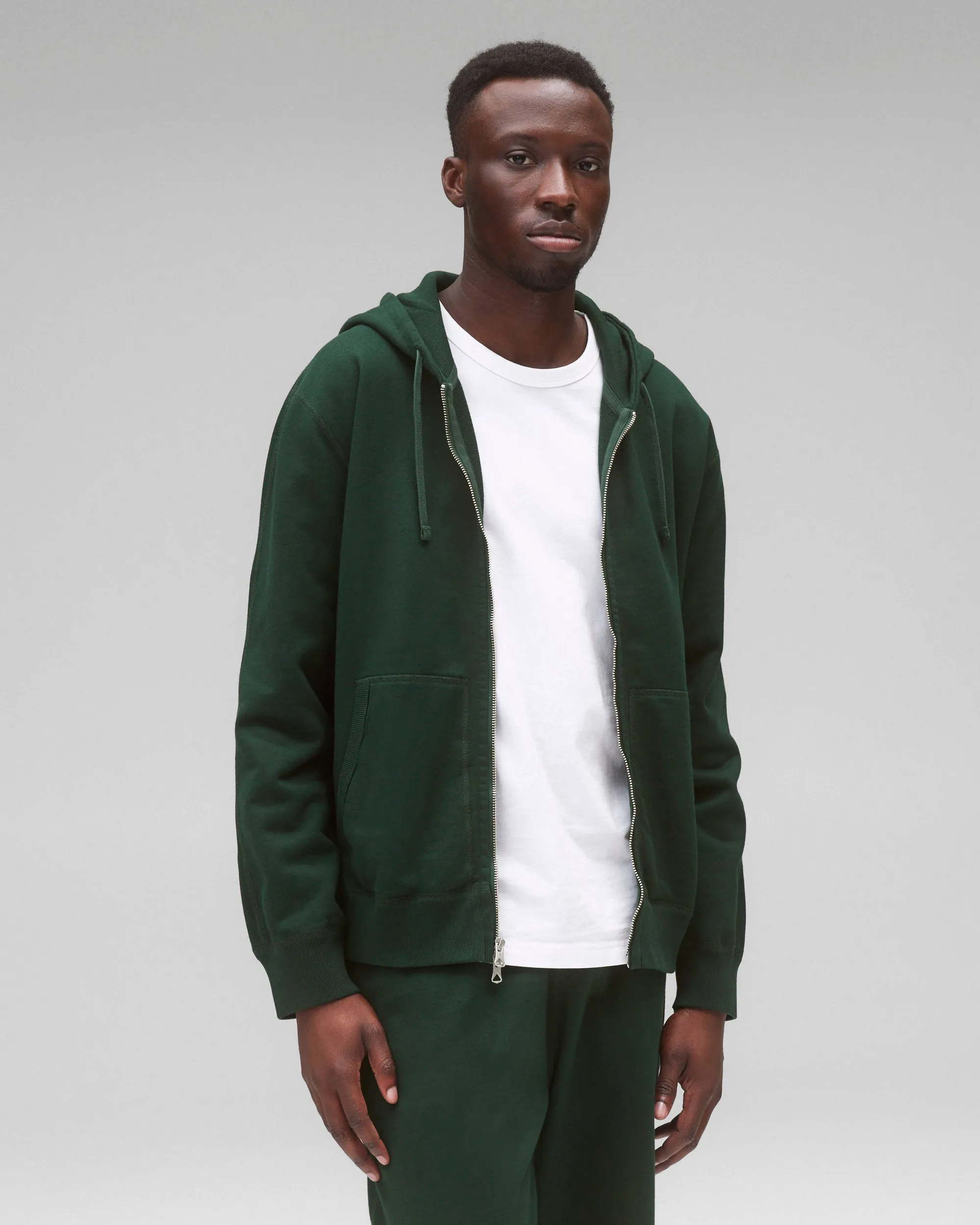 Midweight Terry Standard Zip Hoodie sold by Reigning Champ product image thumbnail 2