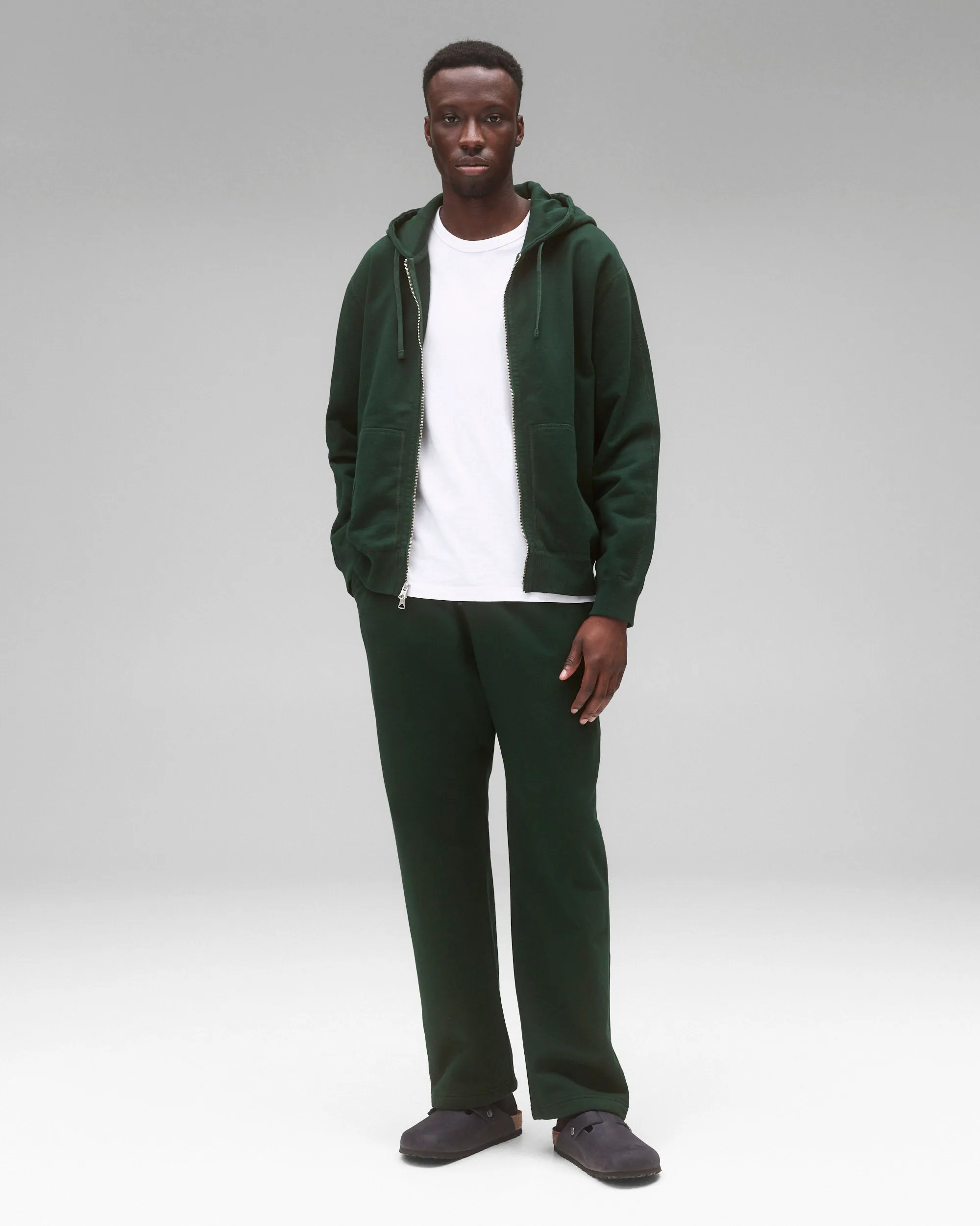 Midweight Terry Standard Zip Hoodie sold by Reigning Champ product image thumbnail 3