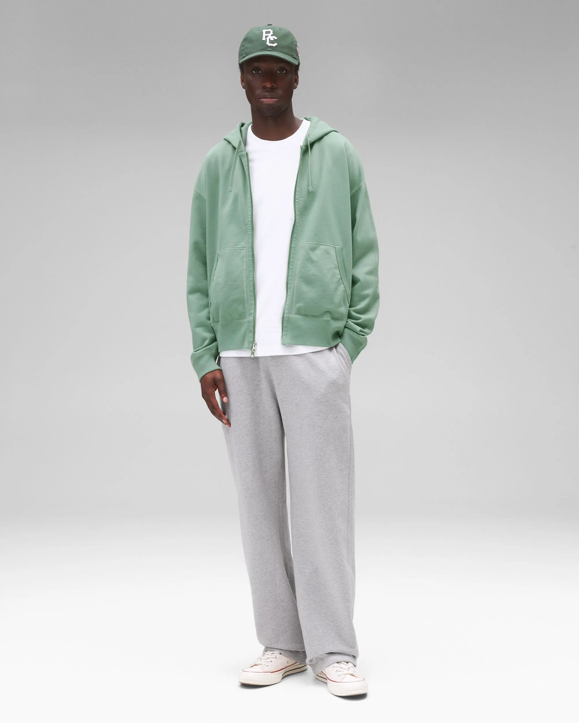 Midweight Terry Relaxed Zip Hoodie sold by Reigning Champ product image thumbnail 3