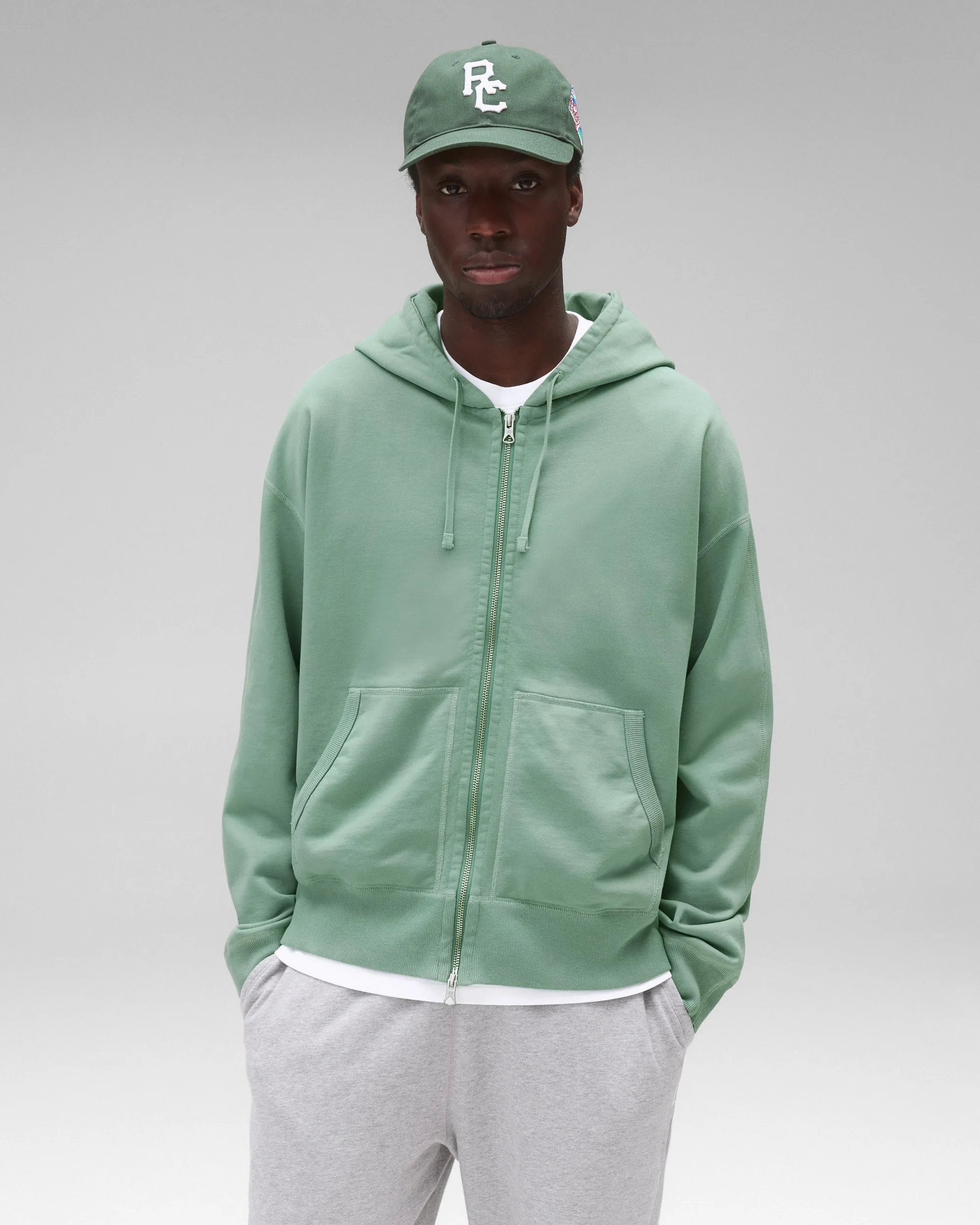 Midweight Terry Relaxed Zip Hoodie sold by Reigning Champ product image thumbnail 2