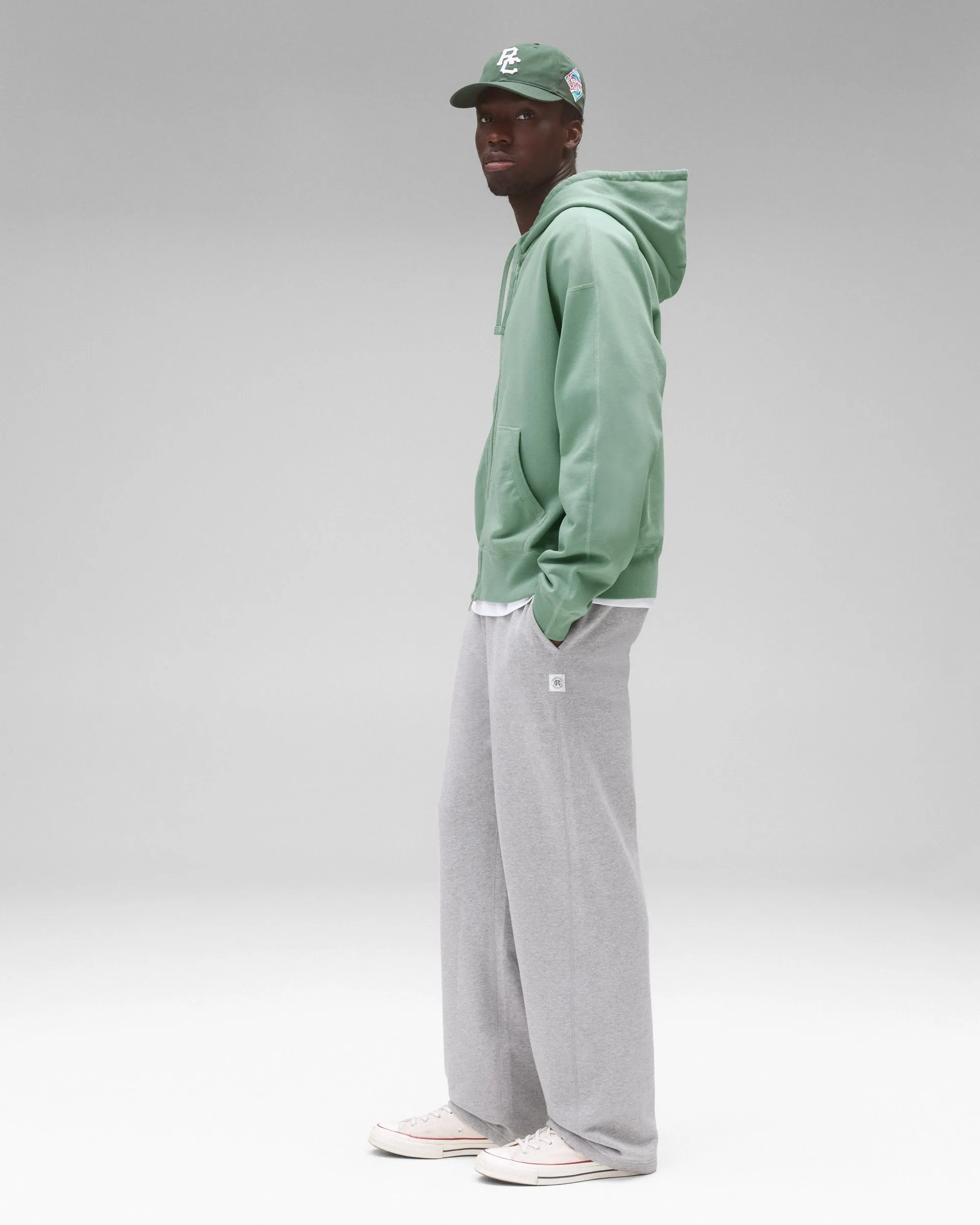 Midweight Terry Relaxed Zip Hoodie sold by Reigning Champ product image thumbnail 4