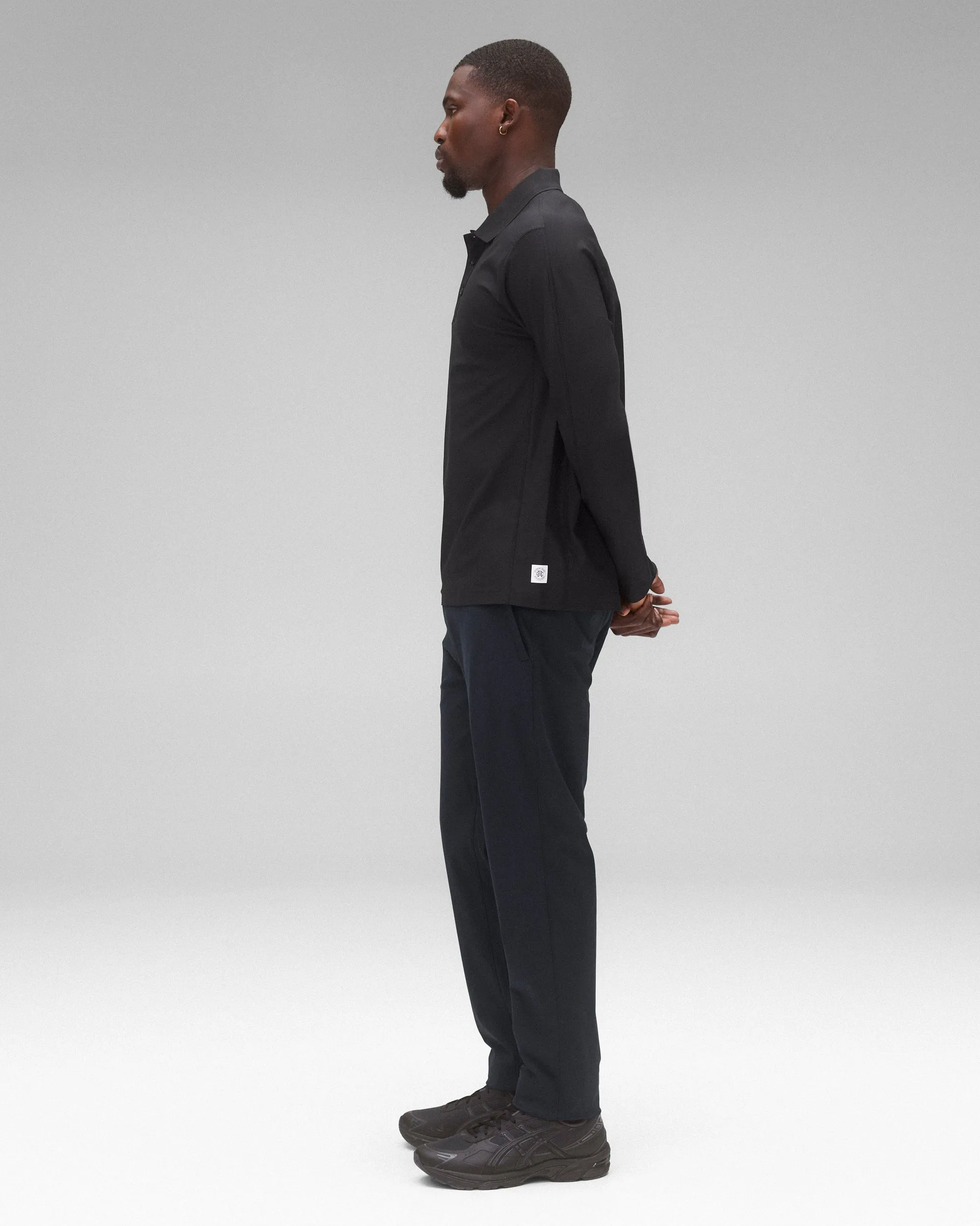 Tech Pique Playoff Standard Long Sleeve Polo sold by Reigning Champ product image thumbnail 4