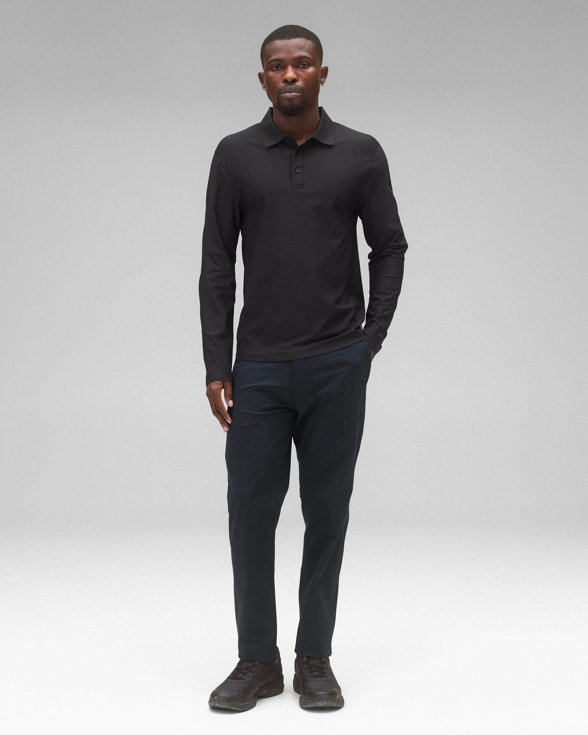 Tech Pique Playoff Standard Long Sleeve Polo sold by Reigning Champ product image thumbnail 3