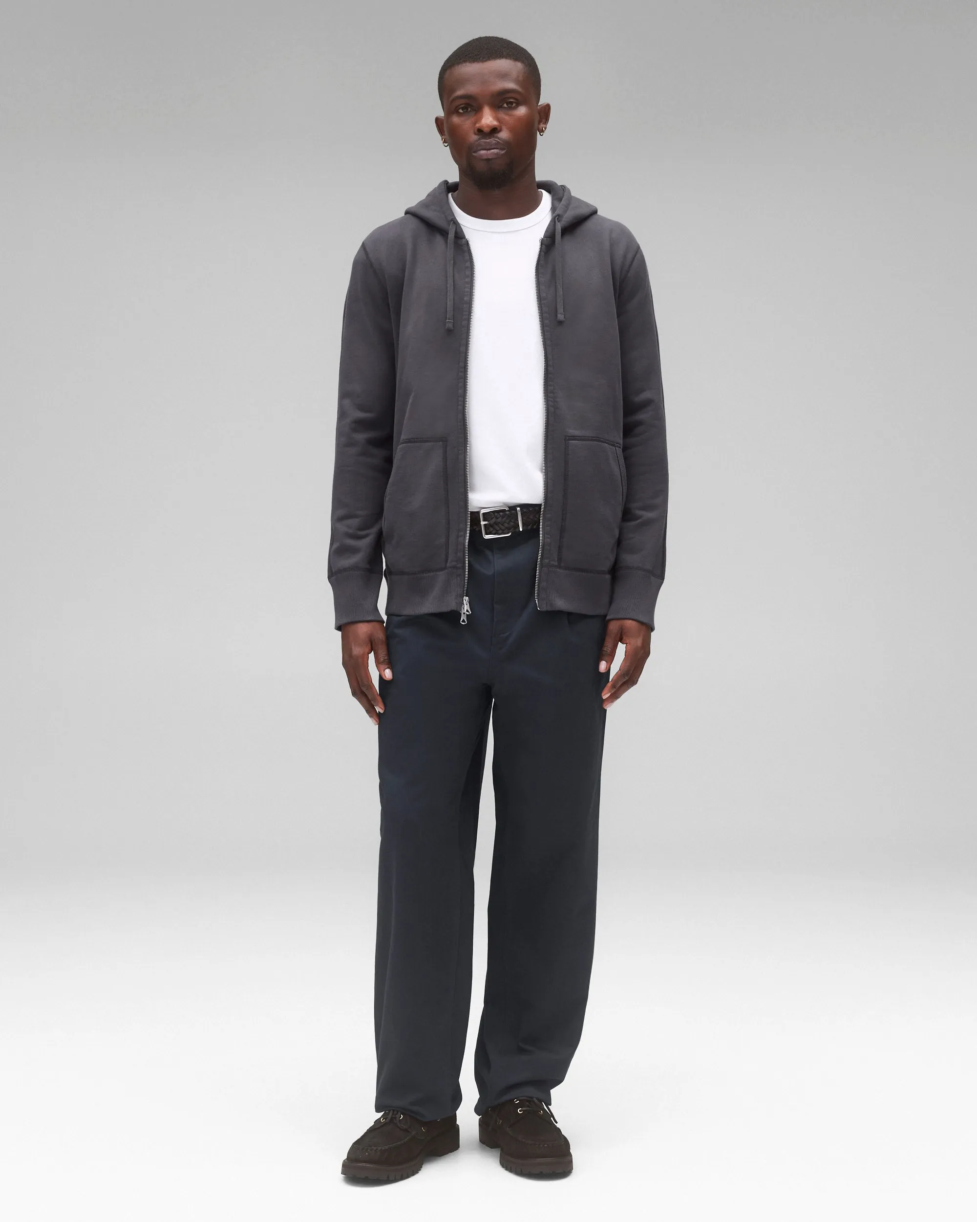 Midweight Terry Slim Zip Hoodie sold by Reigning Champ product image thumbnail 3