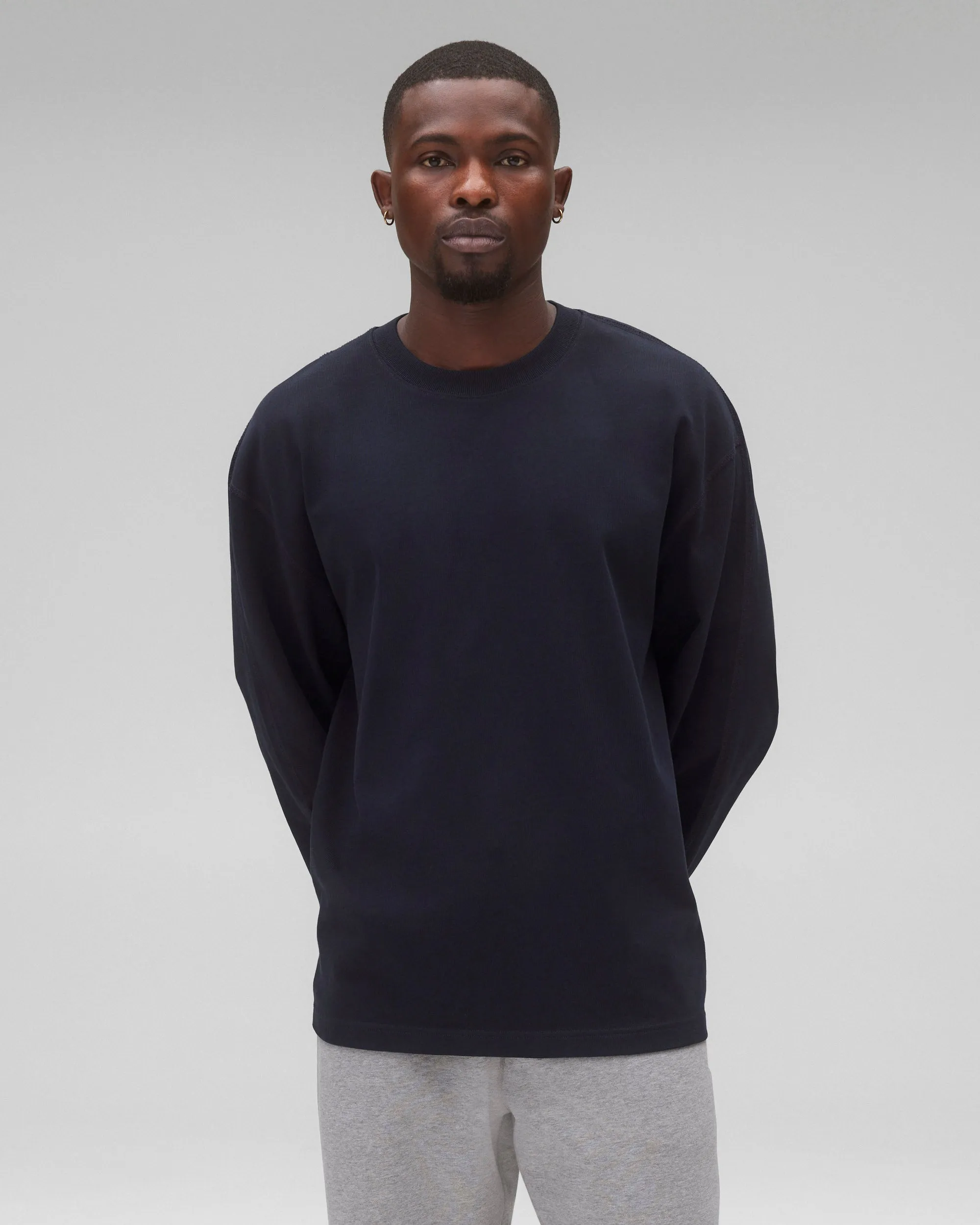 Heavyweight Jersey Relaxed Long Sleeve sold by Reigning Champ product image thumbnail 2