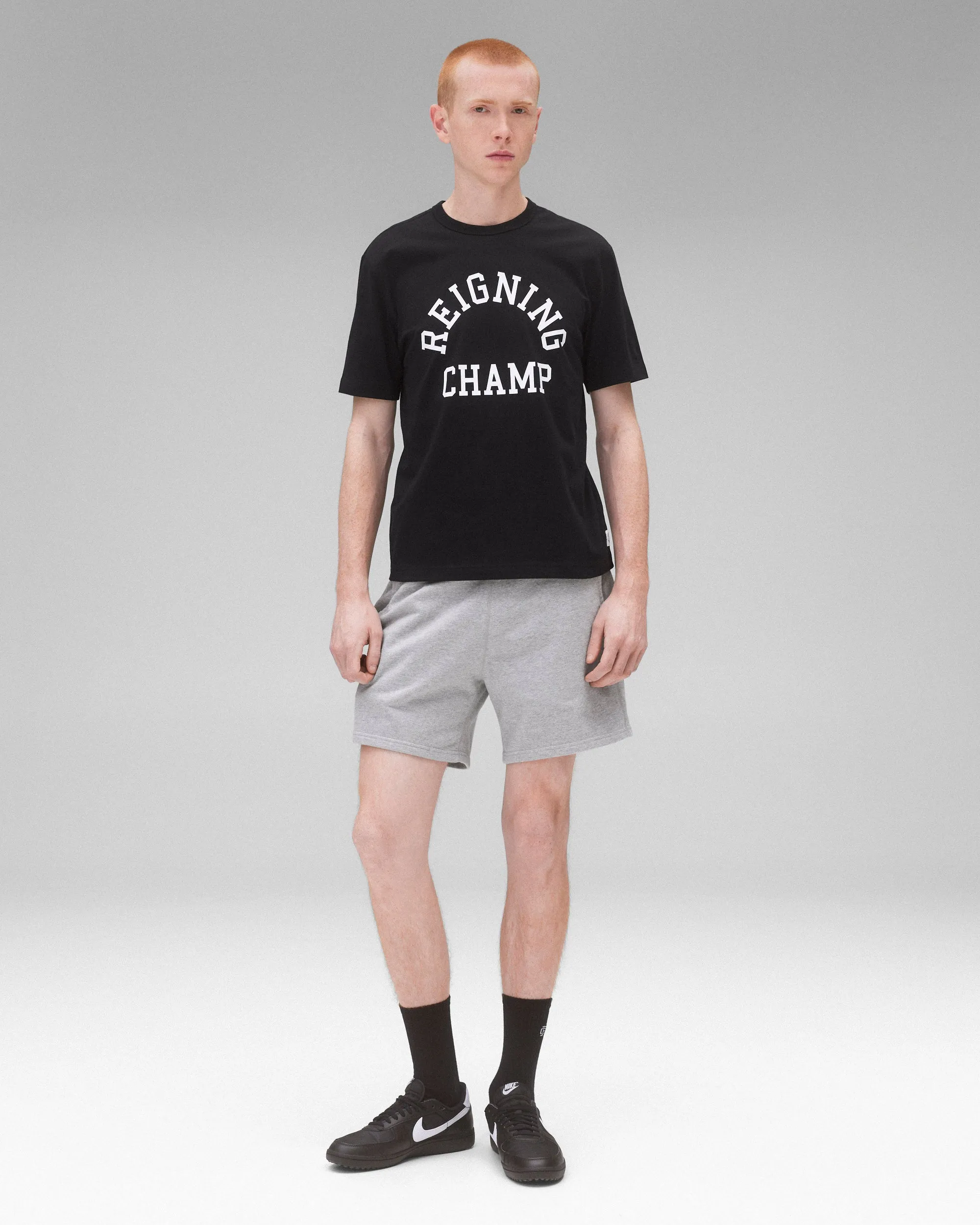 Lightweight Jersey Arch Logo Standard T-Shirt sold by Reigning Champ product image thumbnail 3