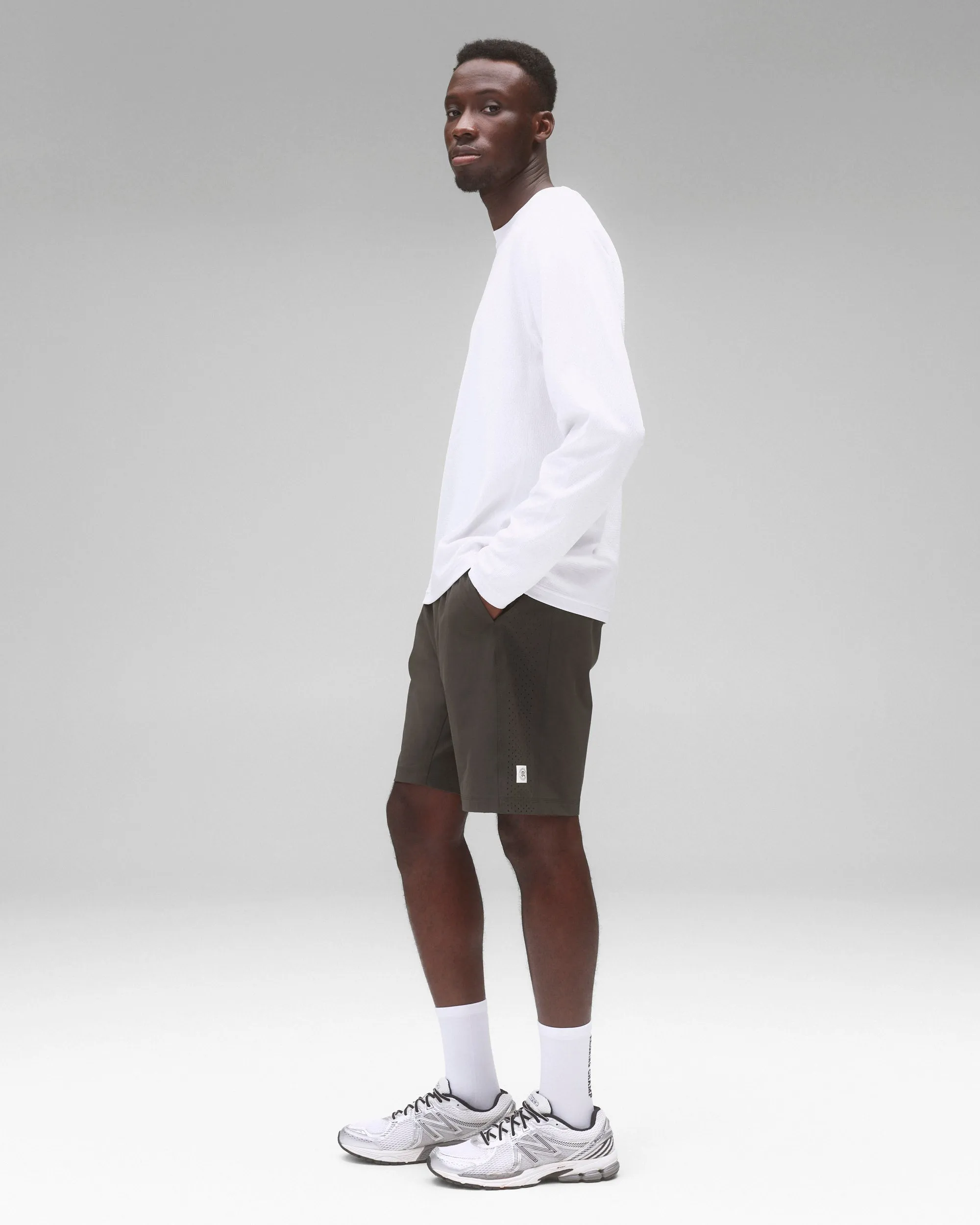 4-Way Stretch Nylon Standard Training Short 9” sold by Reigning Champ product image thumbnail 4