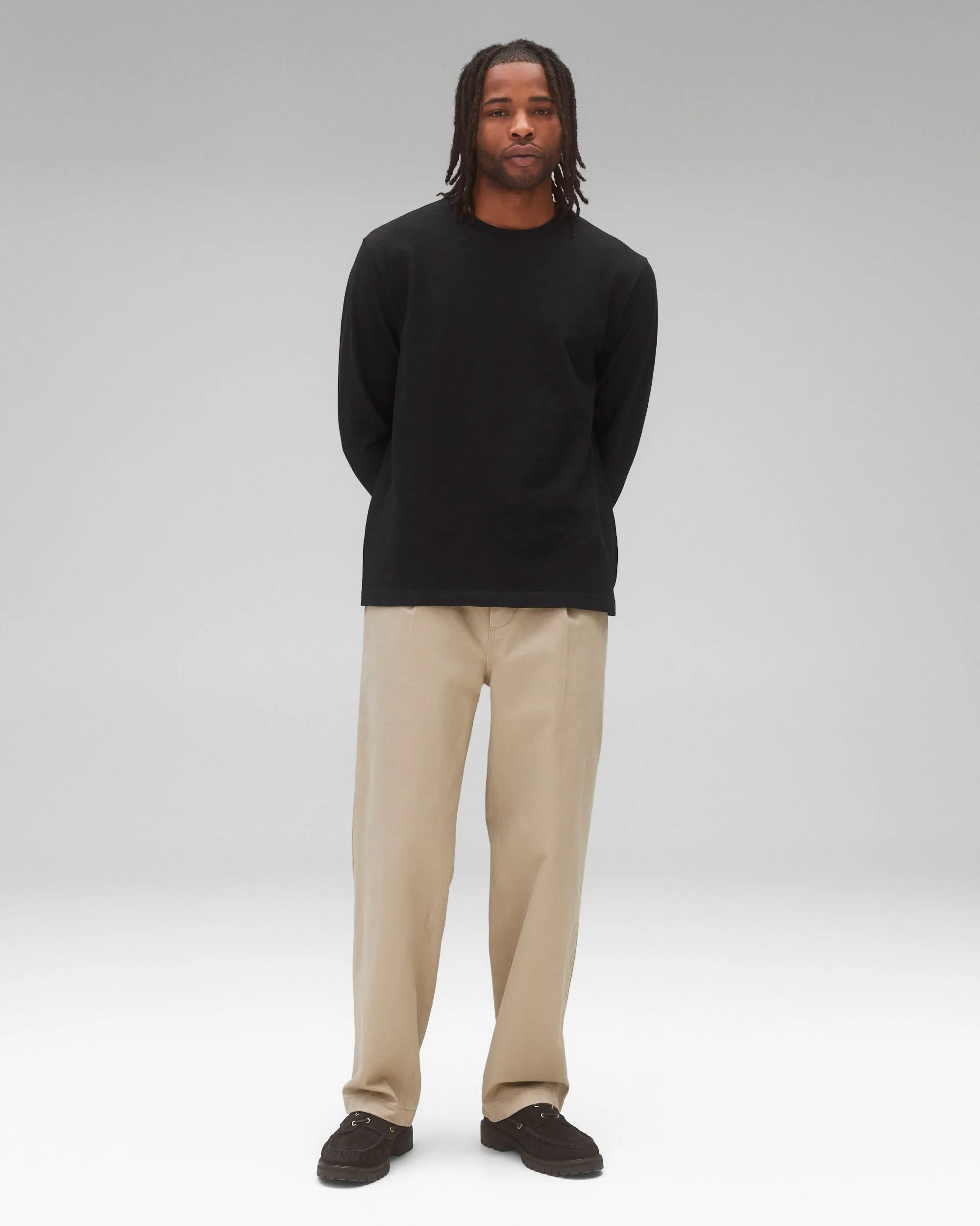 Slub Jersey Premier Standard Long Sleeve sold by Reigning Champ product image thumbnail 3