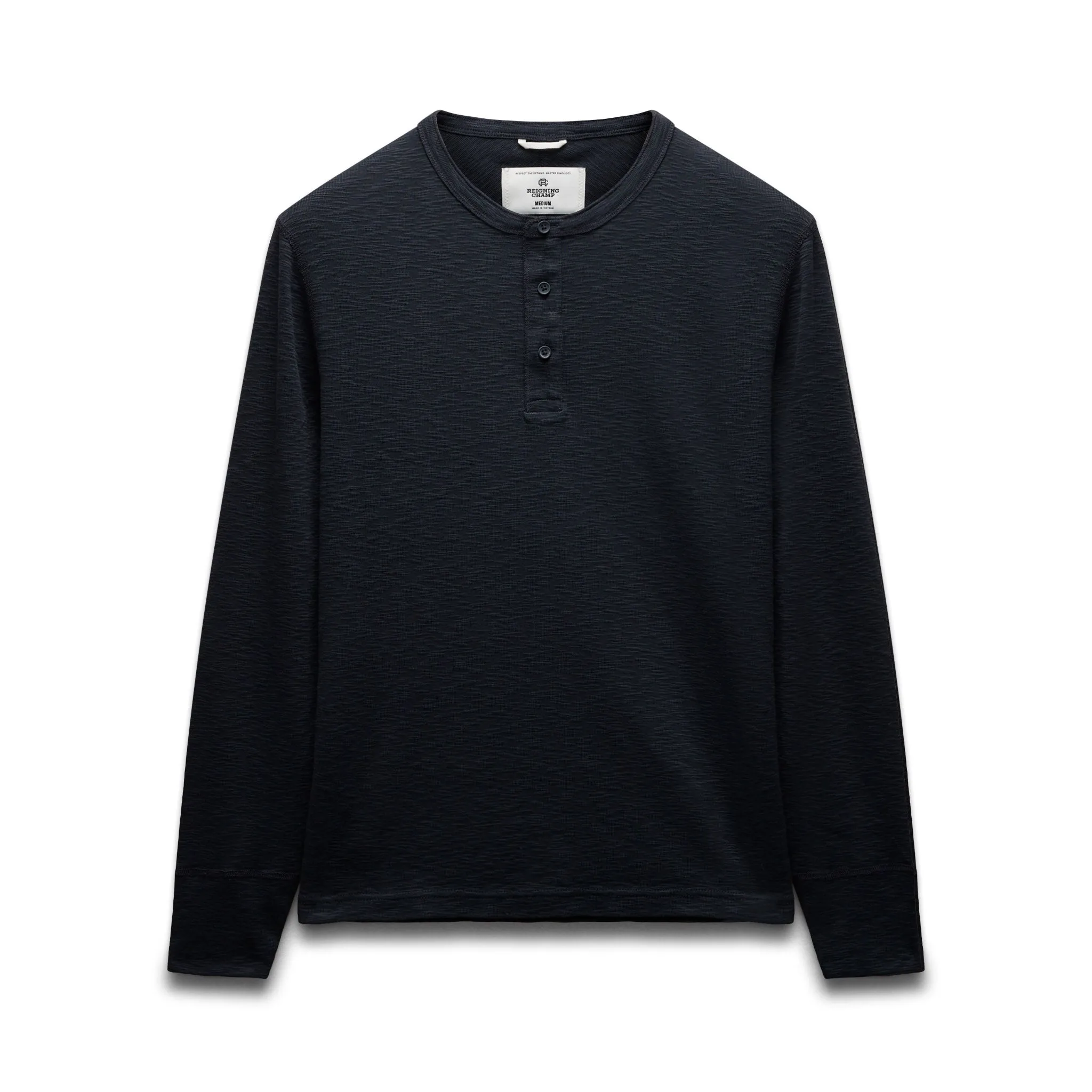1X1 Slub Slim Henley sold by Reigning Champ
