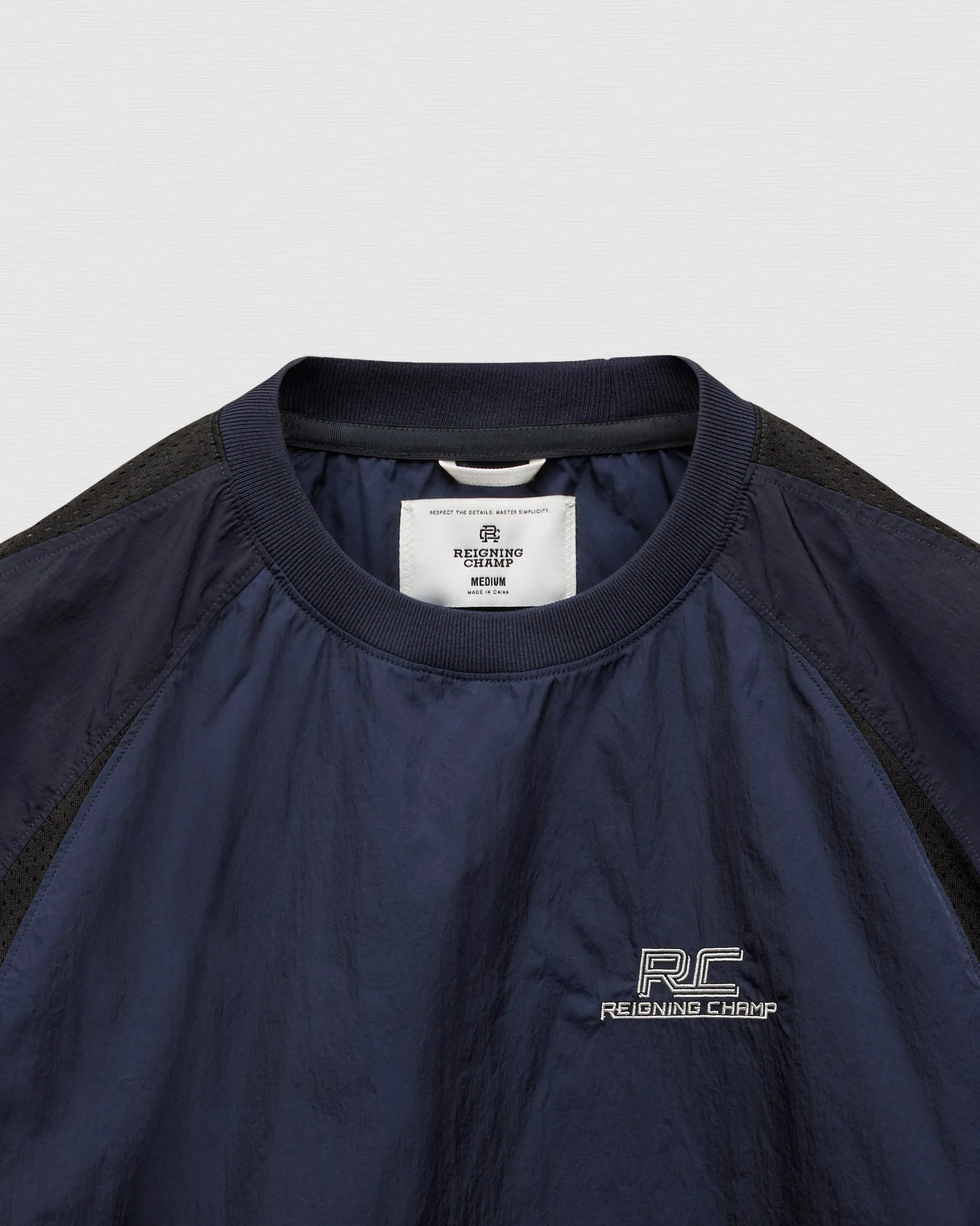 Crinkle Nylon Radar Standard Crewneck sold by Reigning Champ product image thumbnail 5