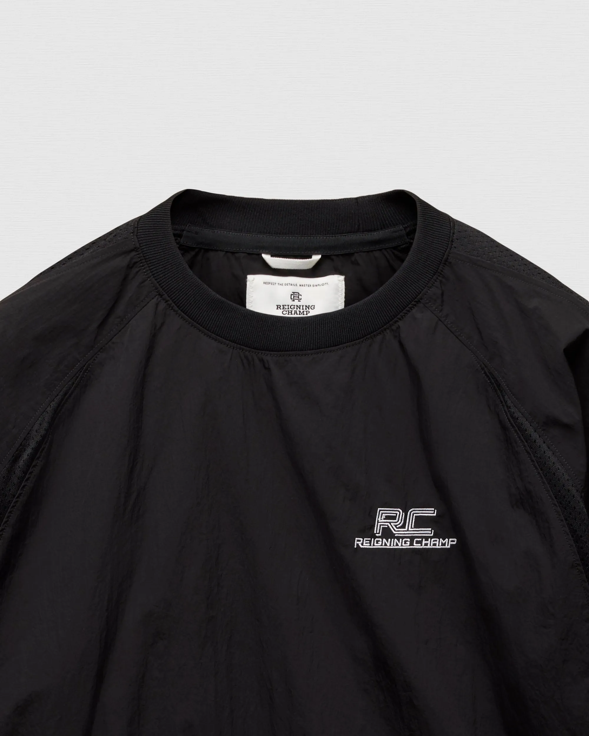 Crinkle Nylon Radar Standard Crewneck sold by Reigning Champ product image thumbnail 4